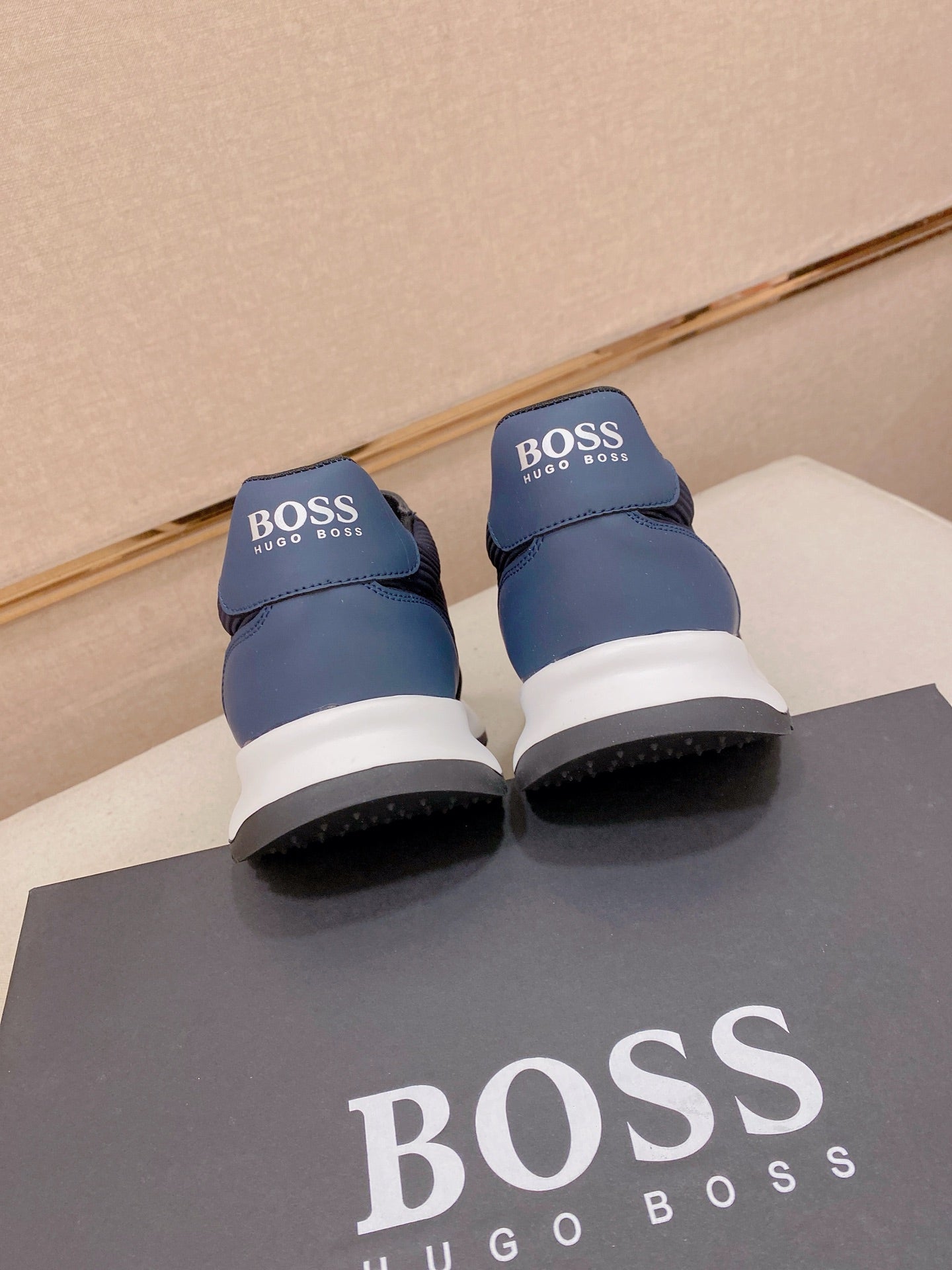 Boss Italian Leather Casual Sneakers