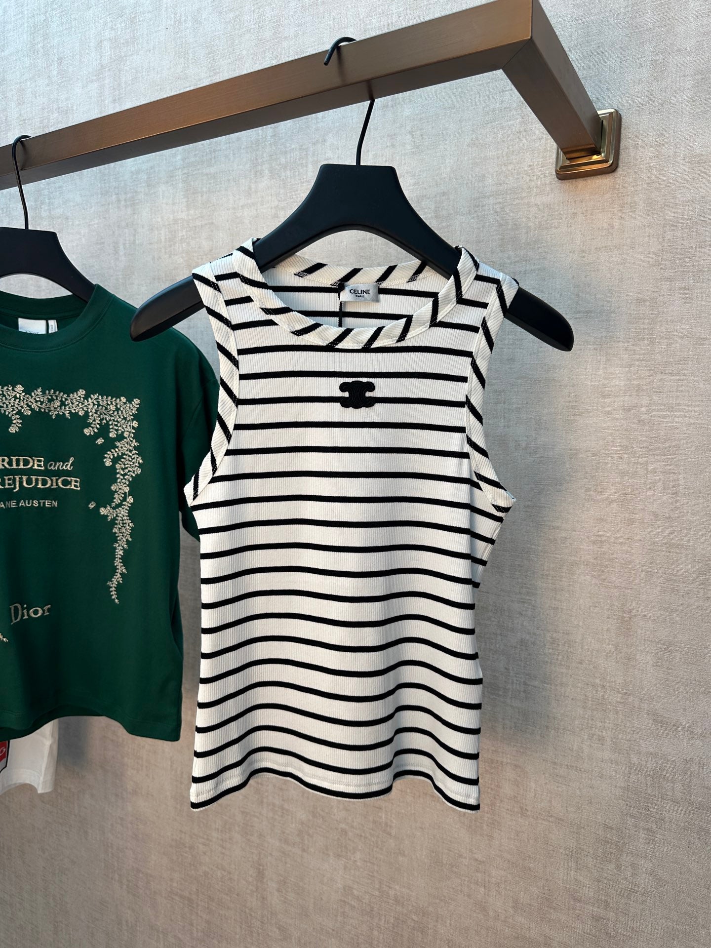 Celine Striped Sleeveless Tank Top – 2026 Spring/Summer Collection