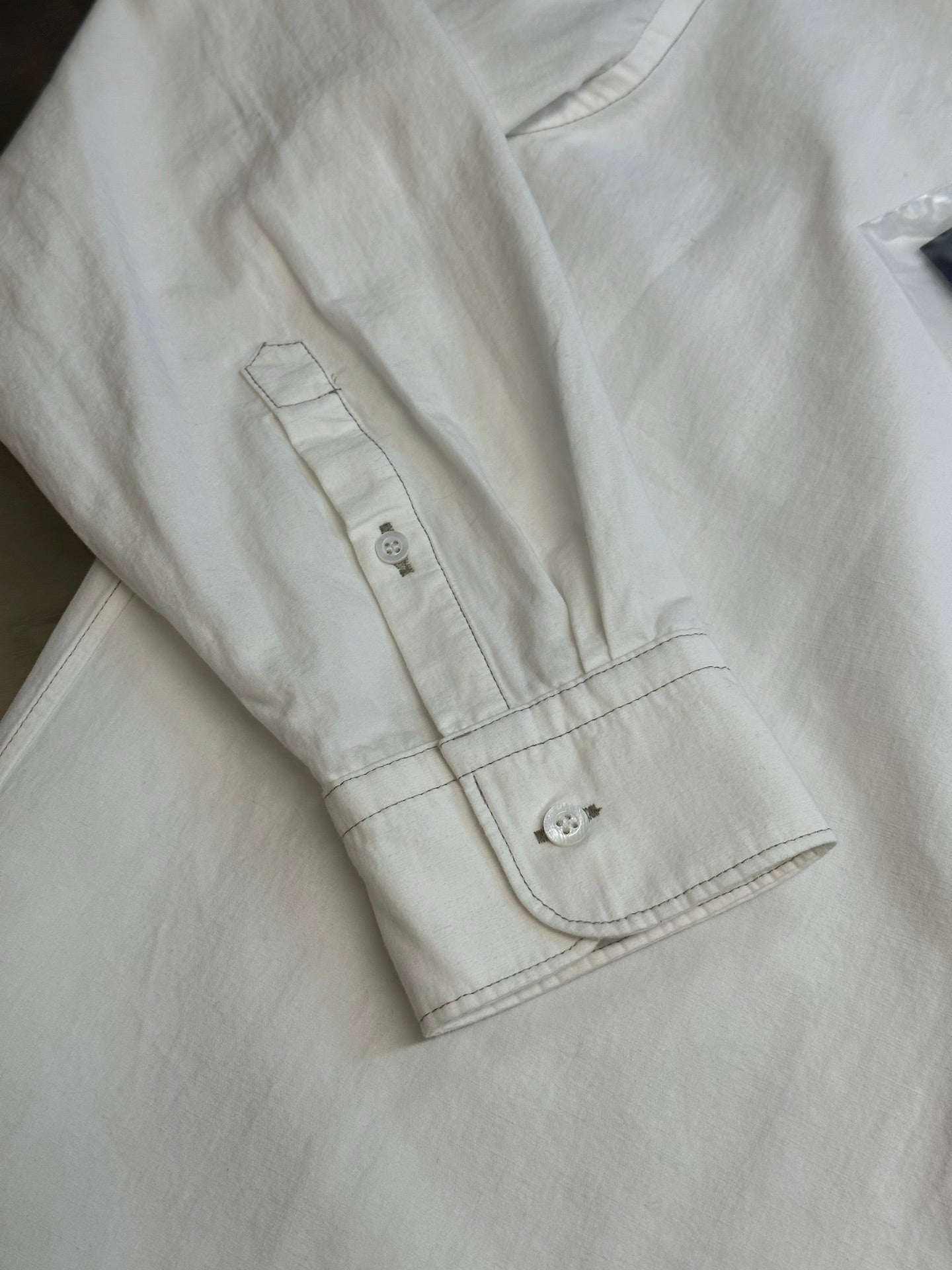 Prada Embroidered Chambray Shirt