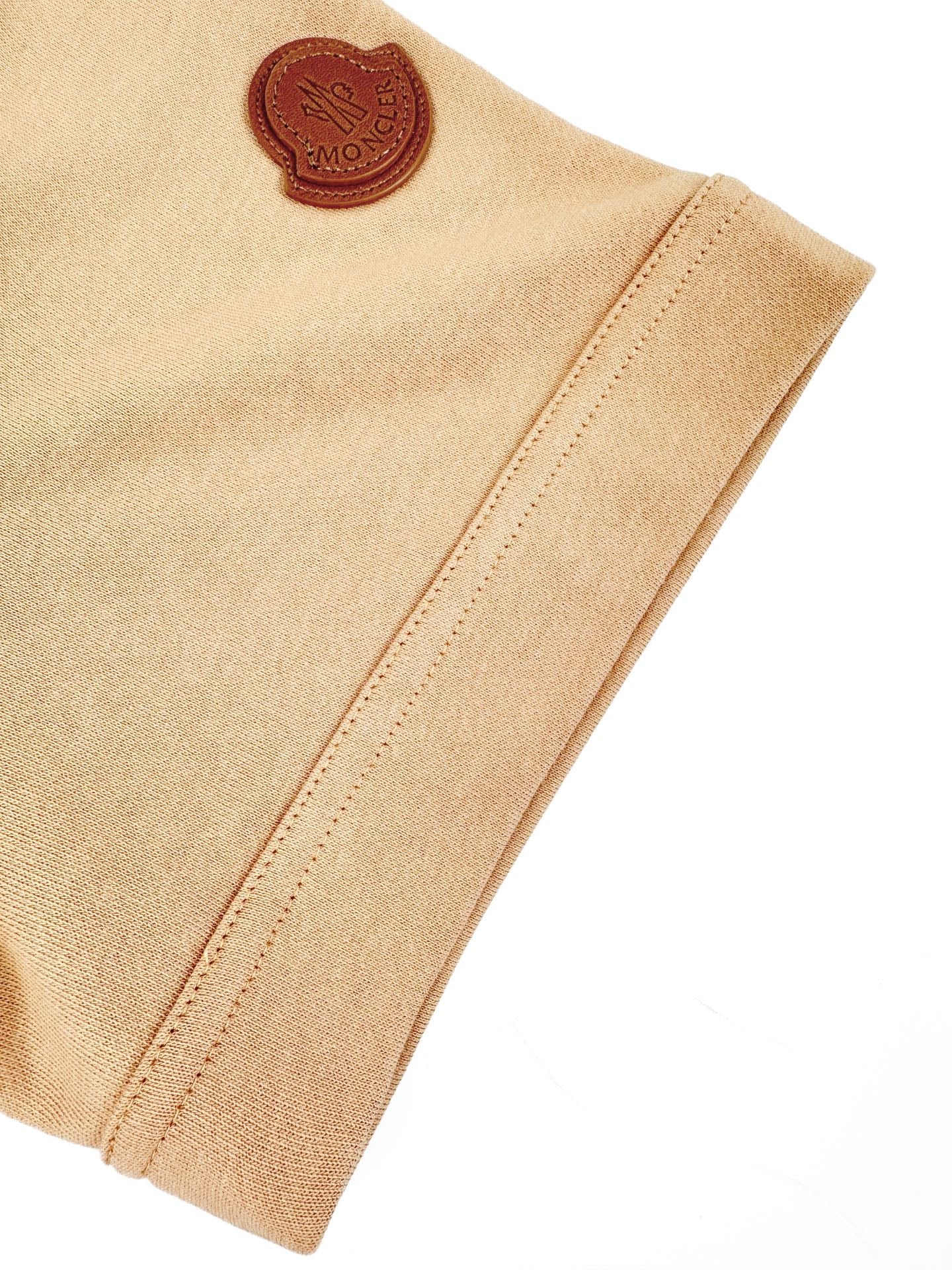 Moncler Leather-Trimmed Pocket T-Shirt