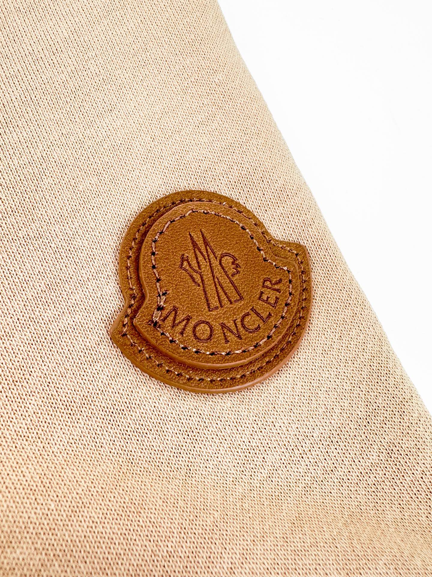 Moncler Leather-Trimmed Pocket T-Shirt
