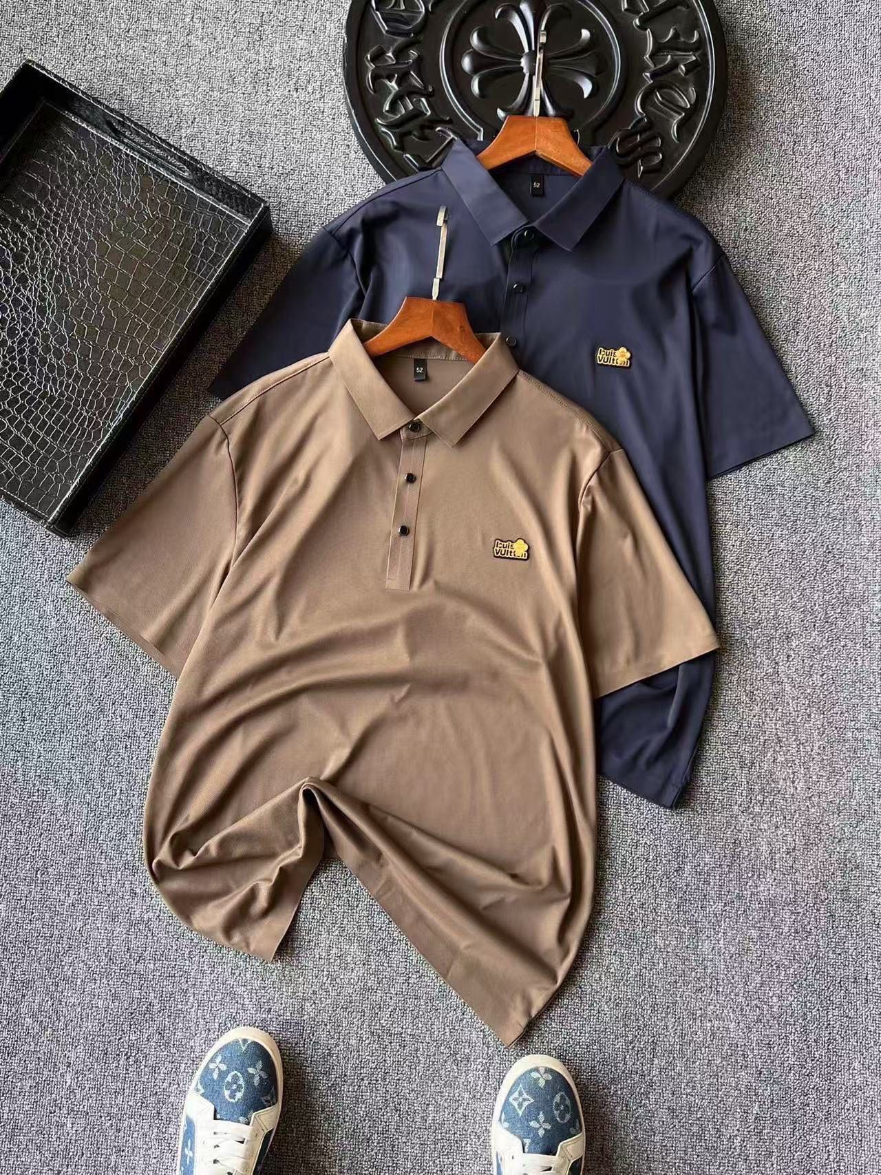 Louis Vuitton Ice Oxygen Silk Seamless Polo Shirt