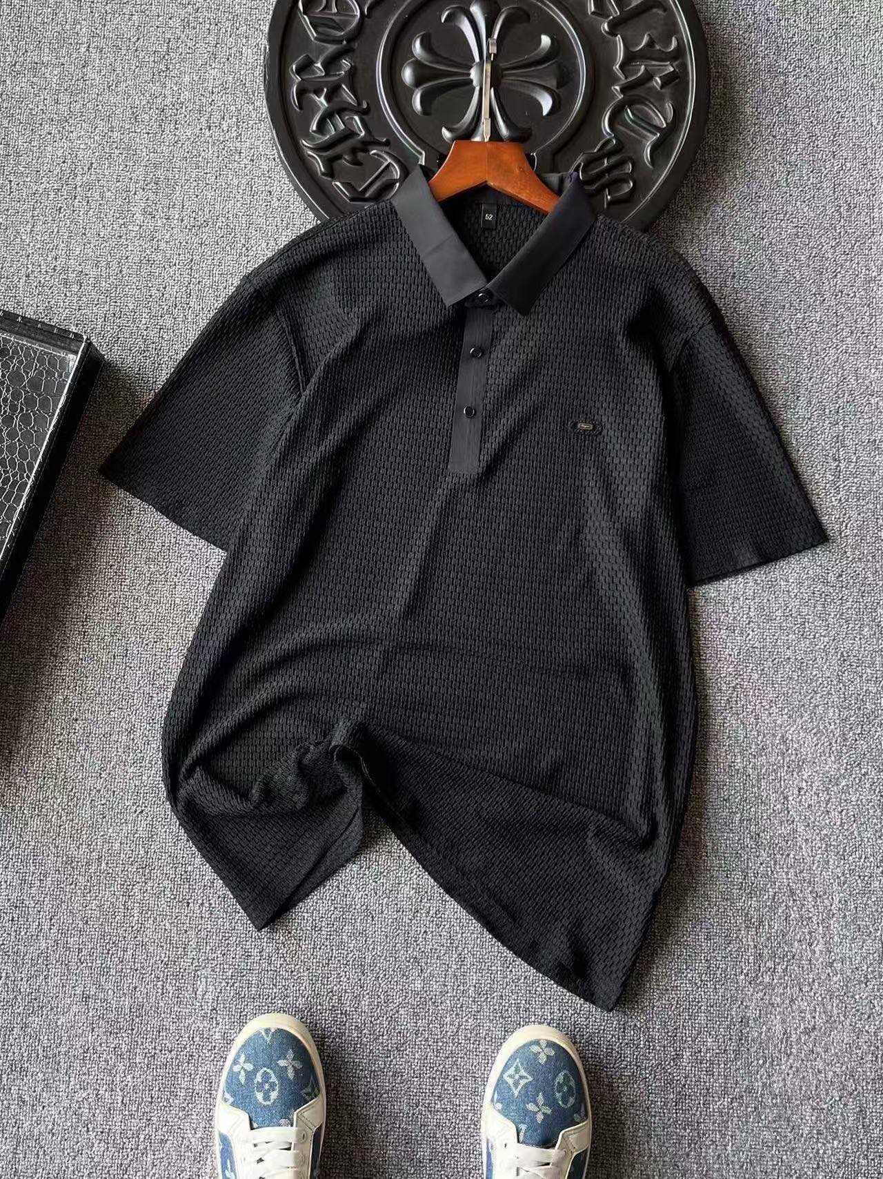 Ferragamo Seamless Liquid Ammonia Cotton Polo Shirt
