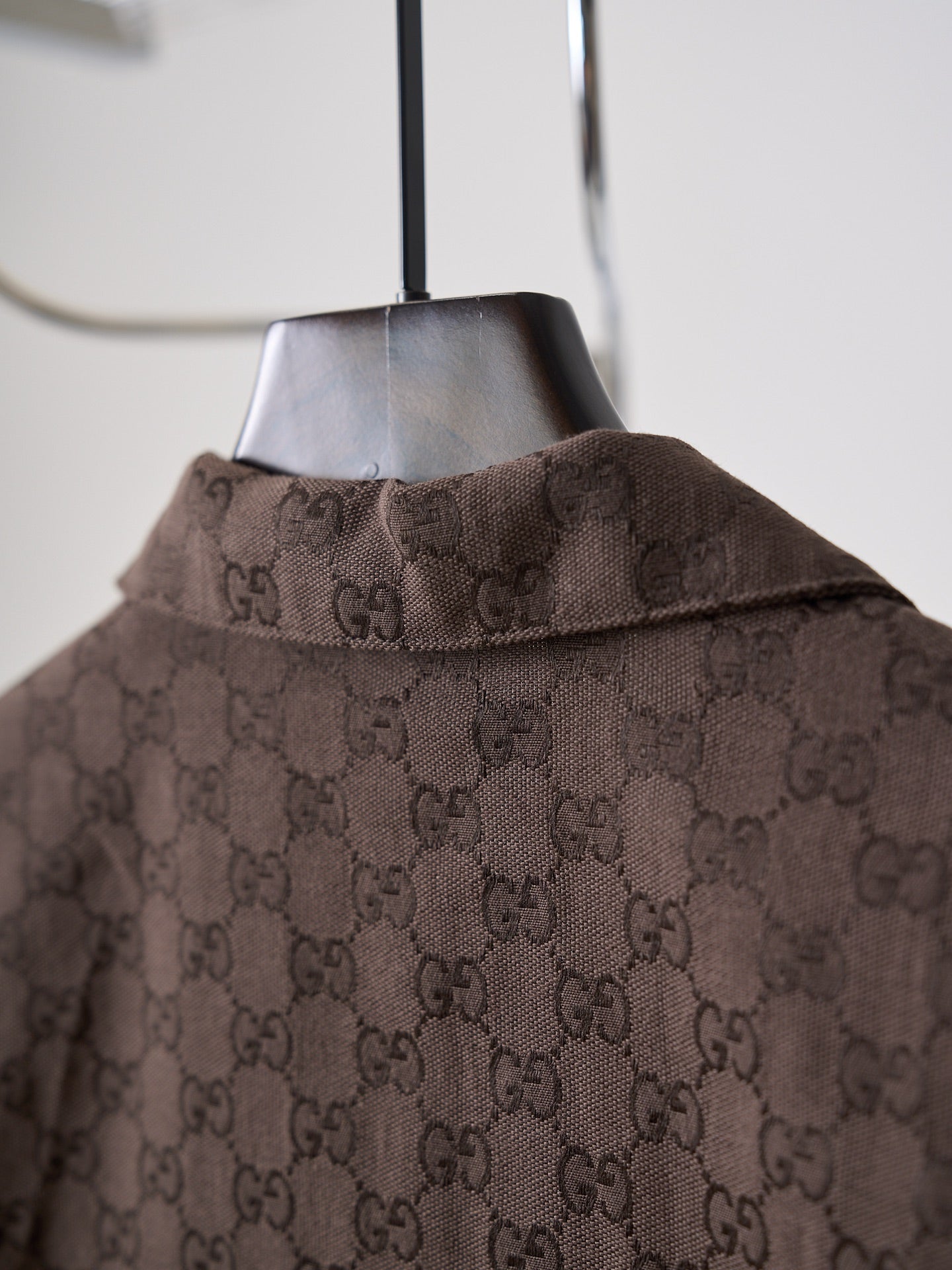 Gucci GG Jacquard Full Print Short-Sleeve Shirt