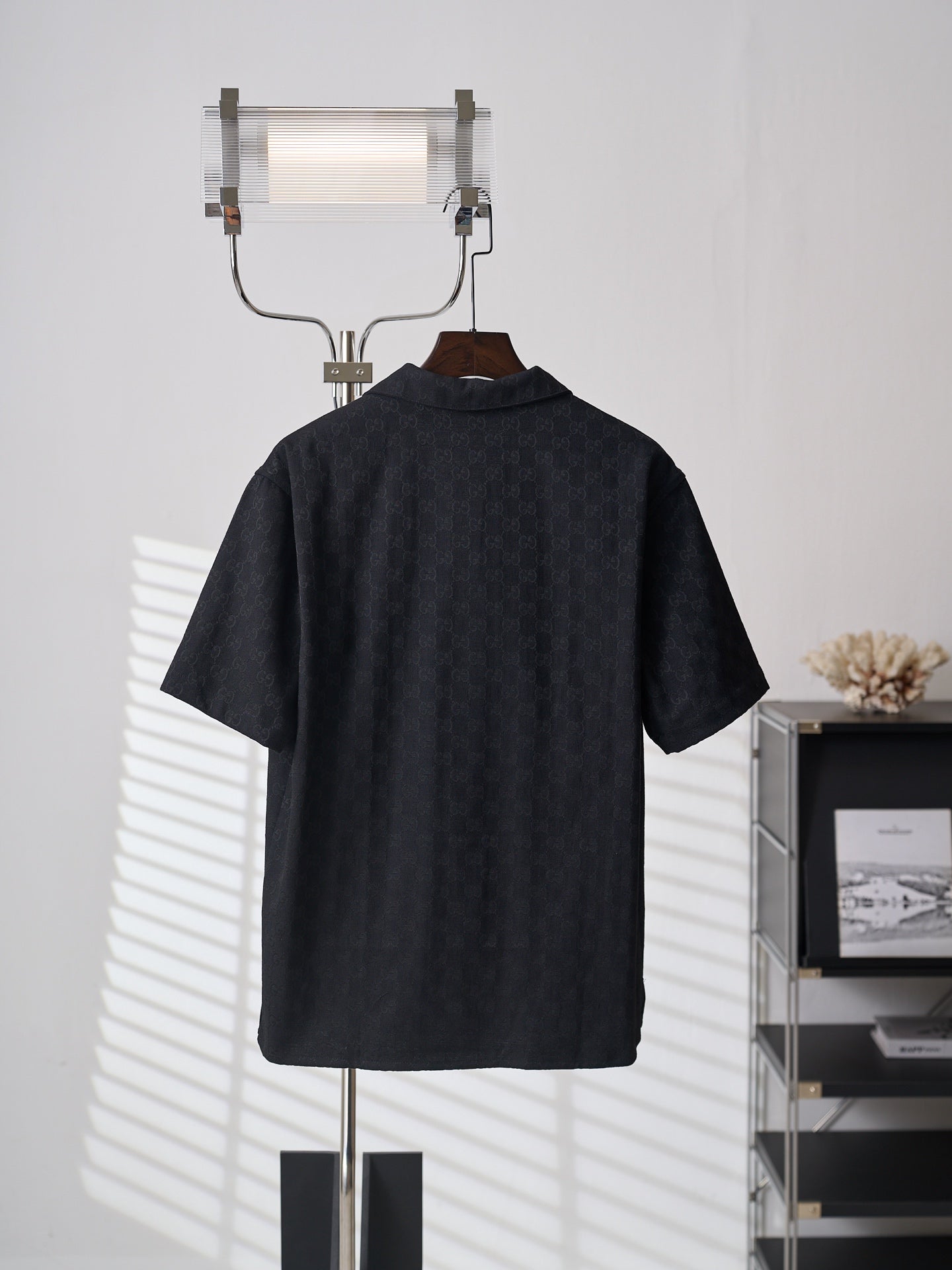 Gucci GG Jacquard Monogram Short-Sleeved Shirt