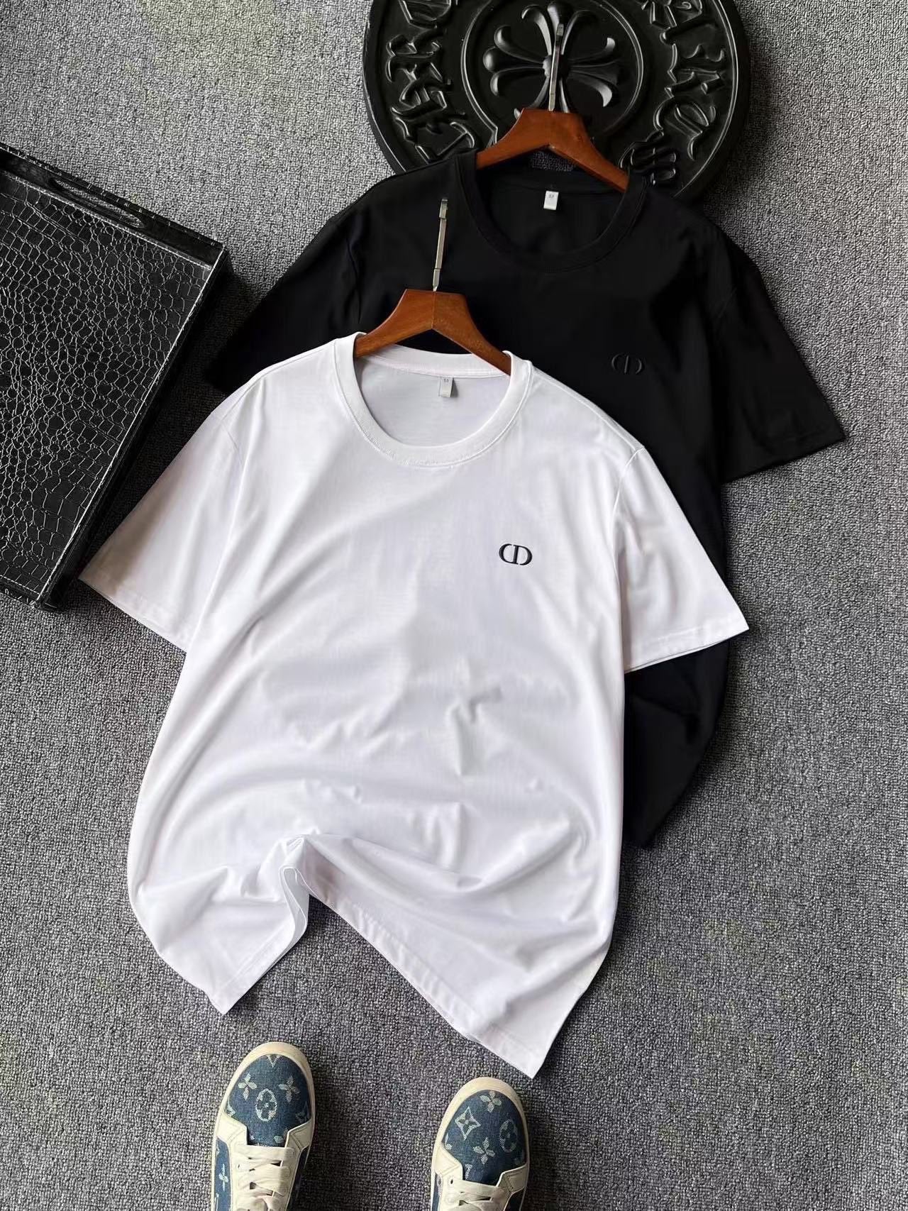 Dior CD Logo Silk T-Shirt – New Collection