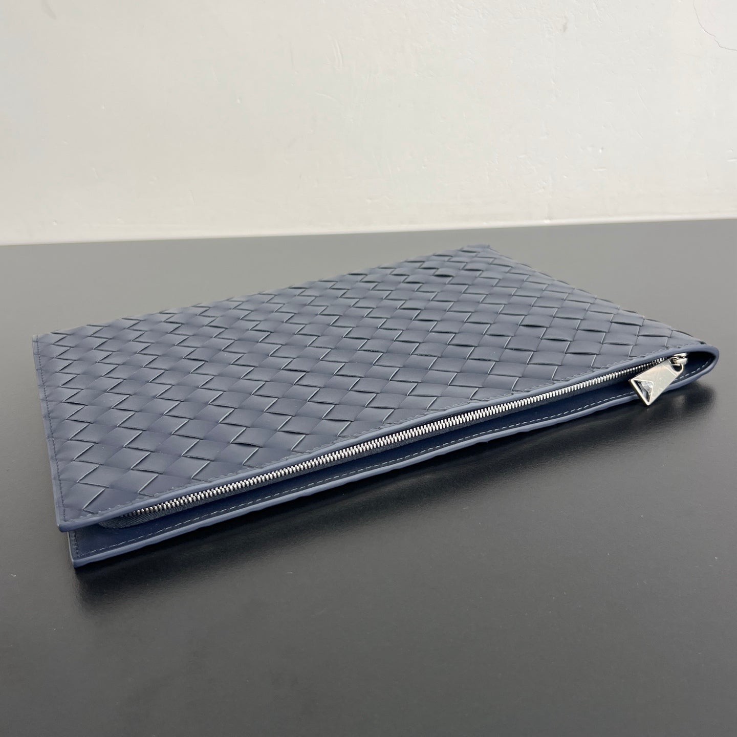 Bottega Veneta Intreccio Half-Zip Clutch Bag 607479