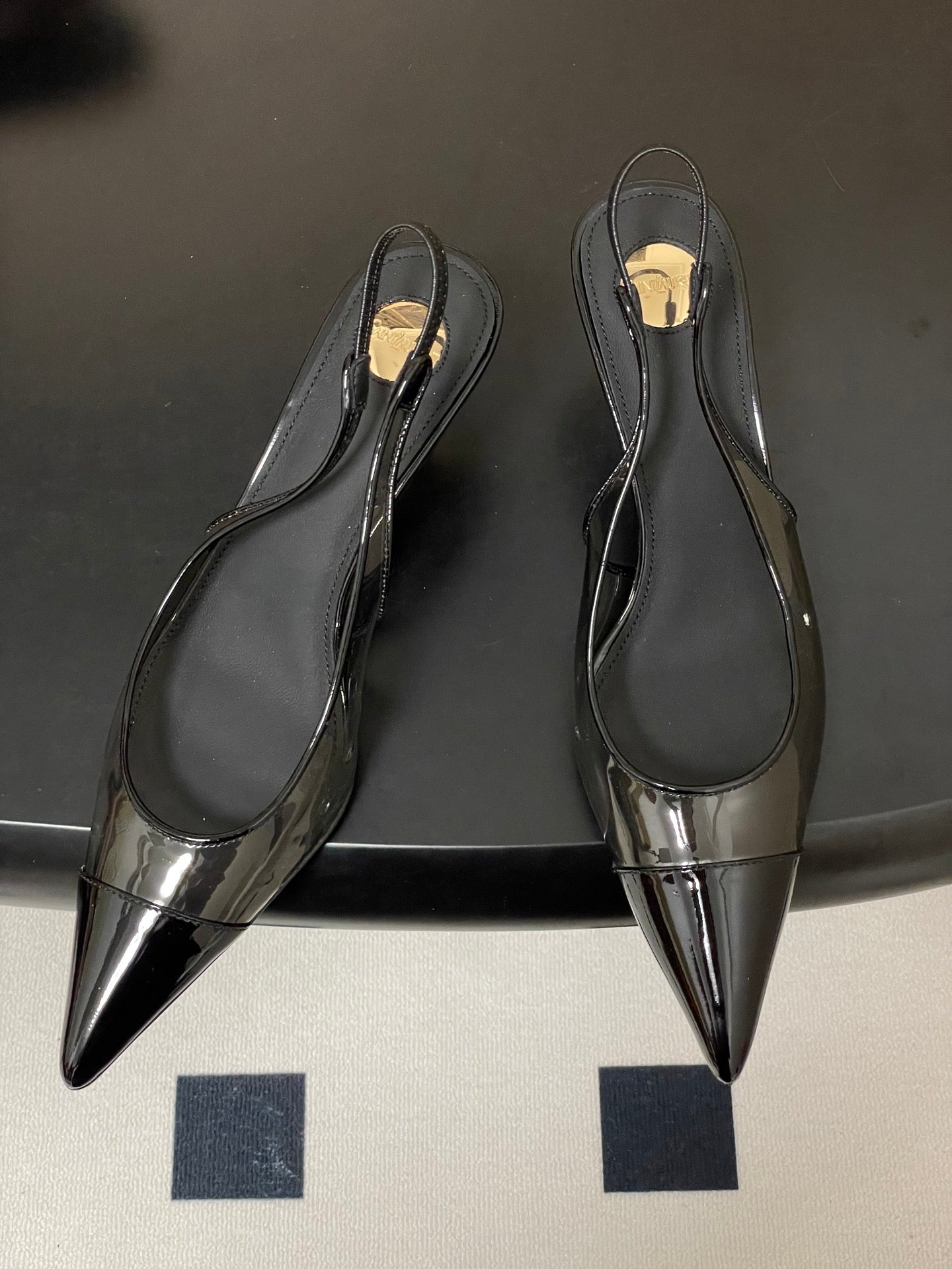 Saint Laurent Pointed PVC Slingback Sandals – 26SS