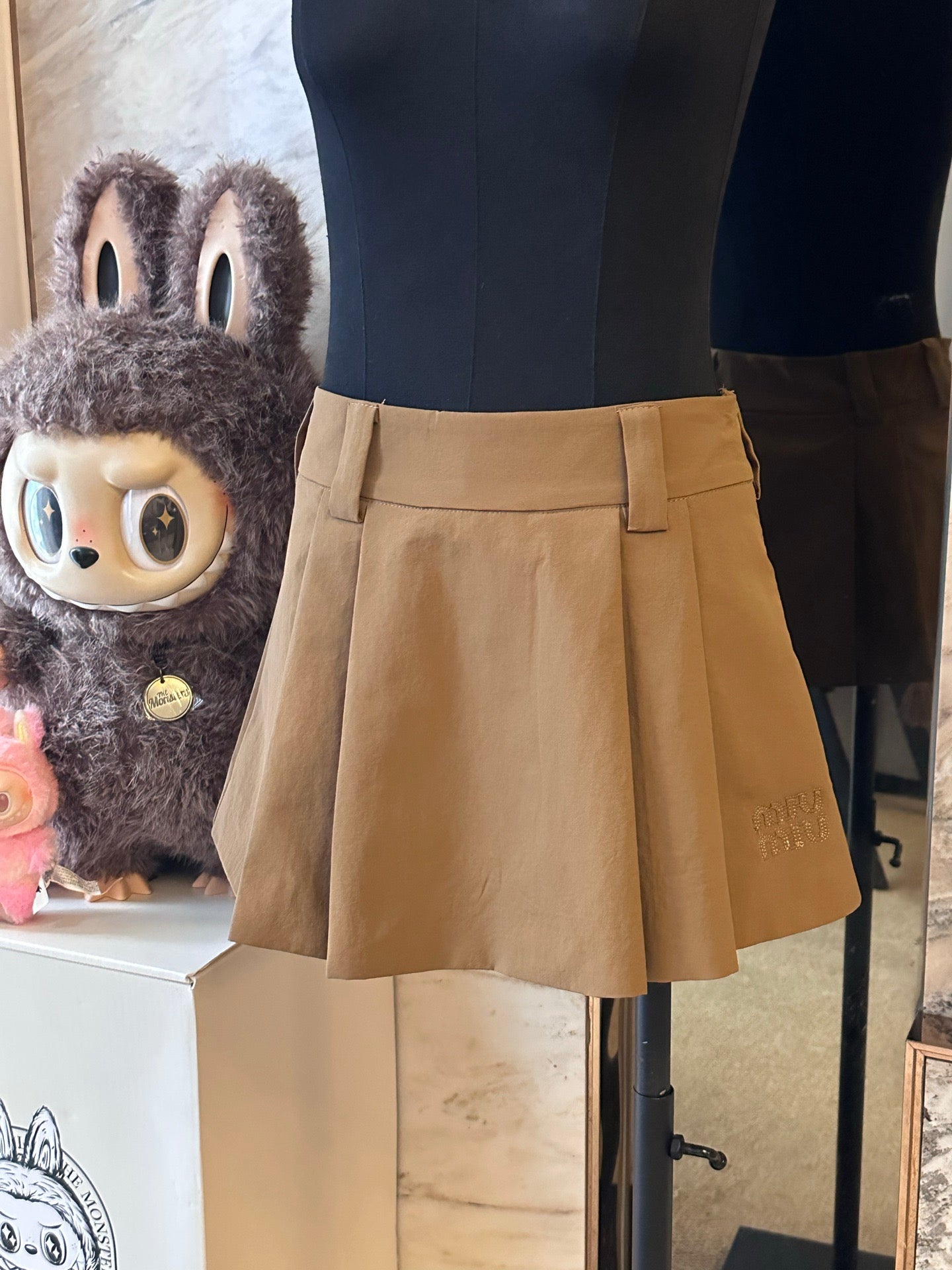 Chanel & Miu Miu Ribbed Tank Top and Skirt Set
