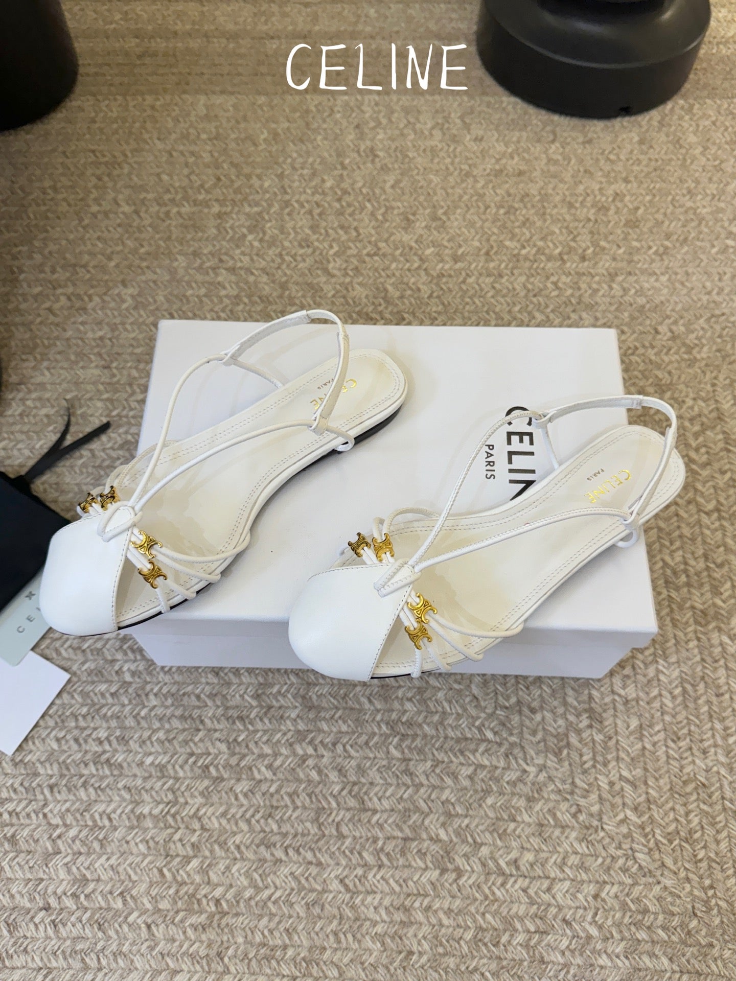 Celine Triomphe Ankle Strap Sandals – Spring/Summer Collection