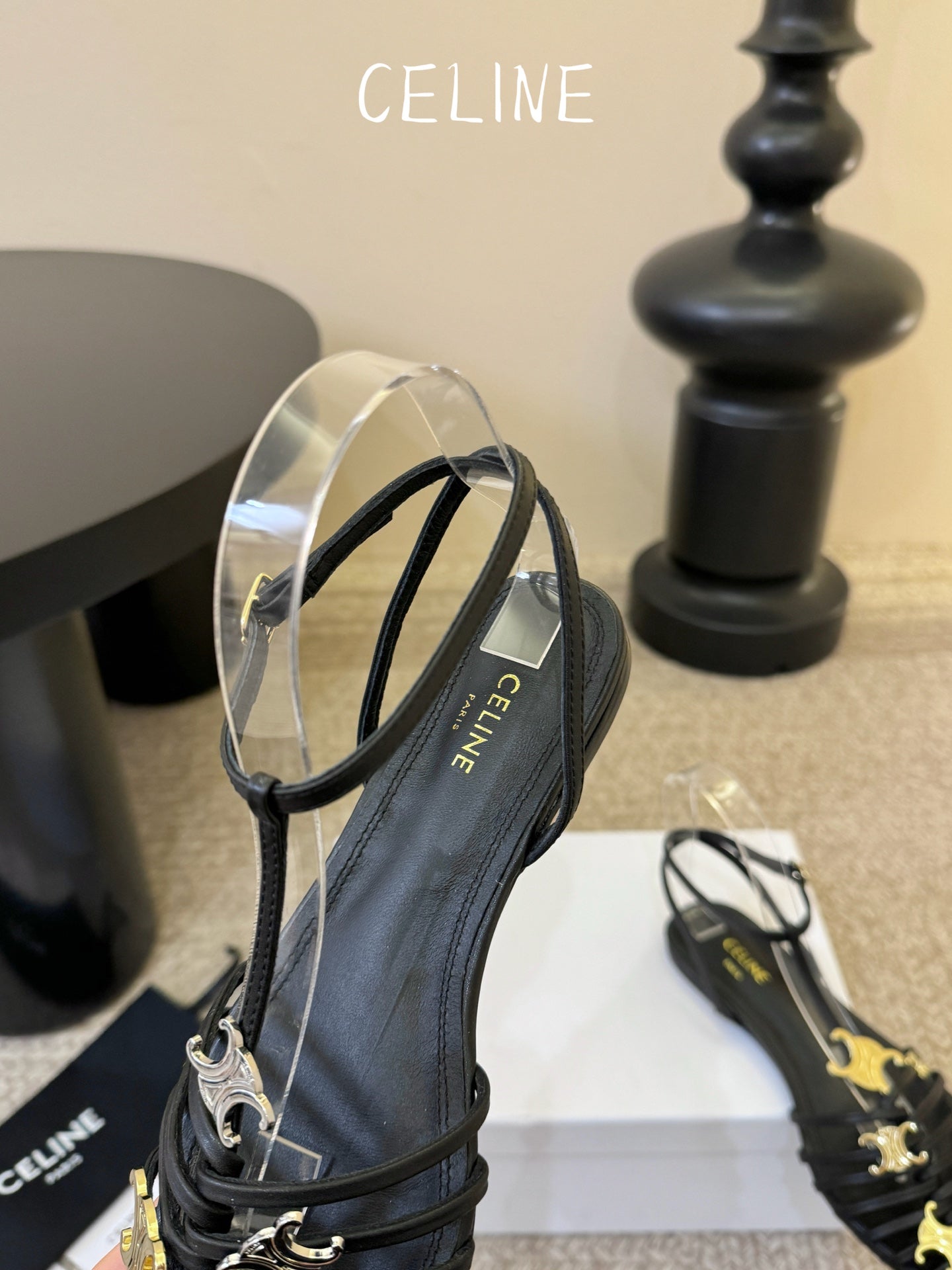 Celine Triomphe Ankle Strap Sandals – Spring/Summer Collection
