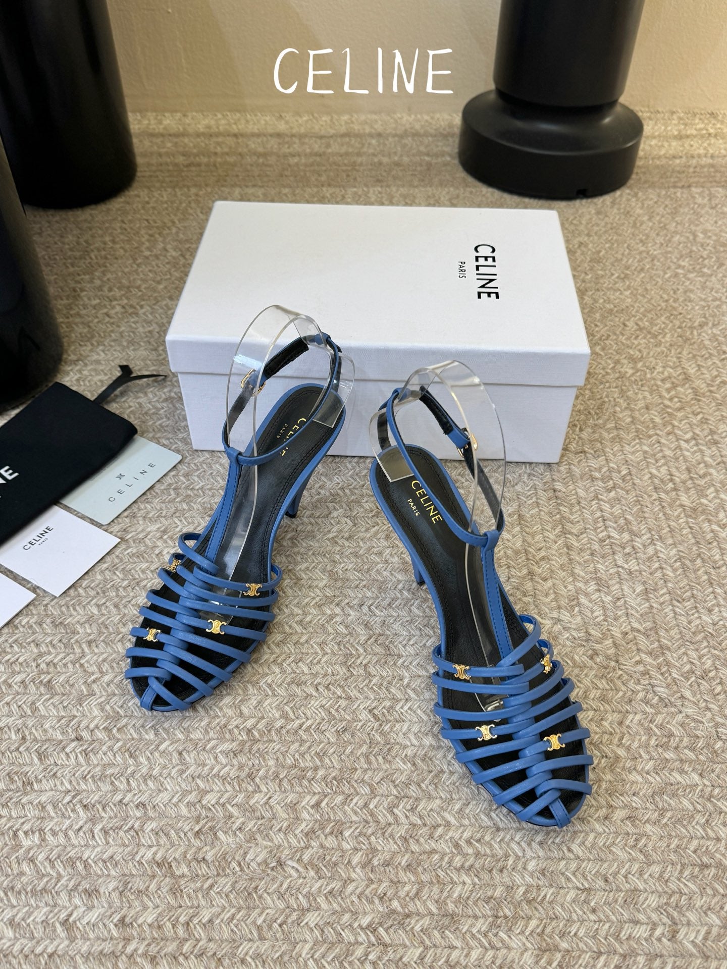 Celine Triomphe Ankle Strap Sandals – Spring/Summer Collection