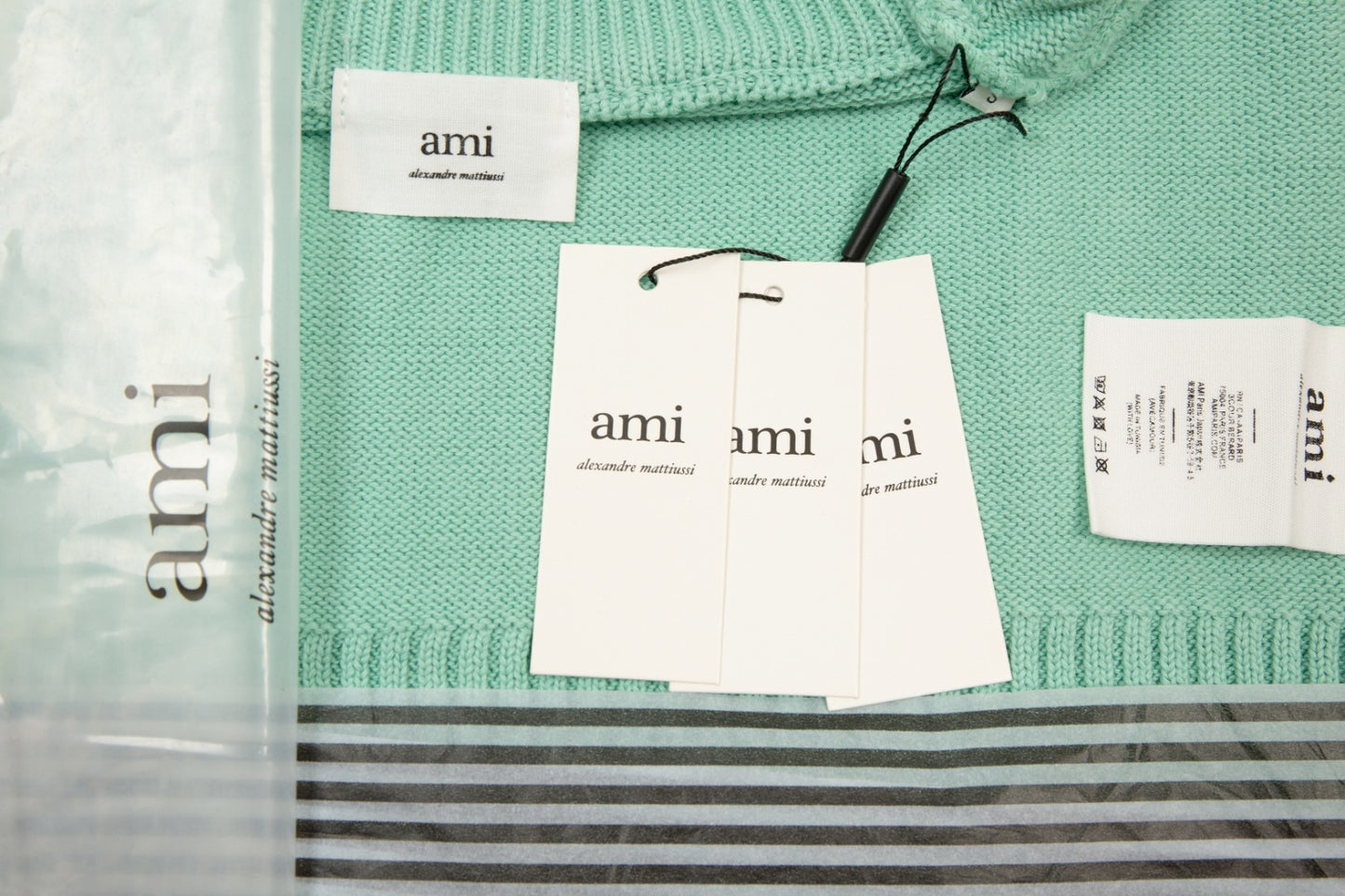 Ami Paris Classic Heart Embroidered Crewneck Sweater