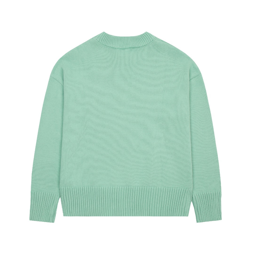 Ami Paris Classic Heart Embroidered Crewneck Sweater
