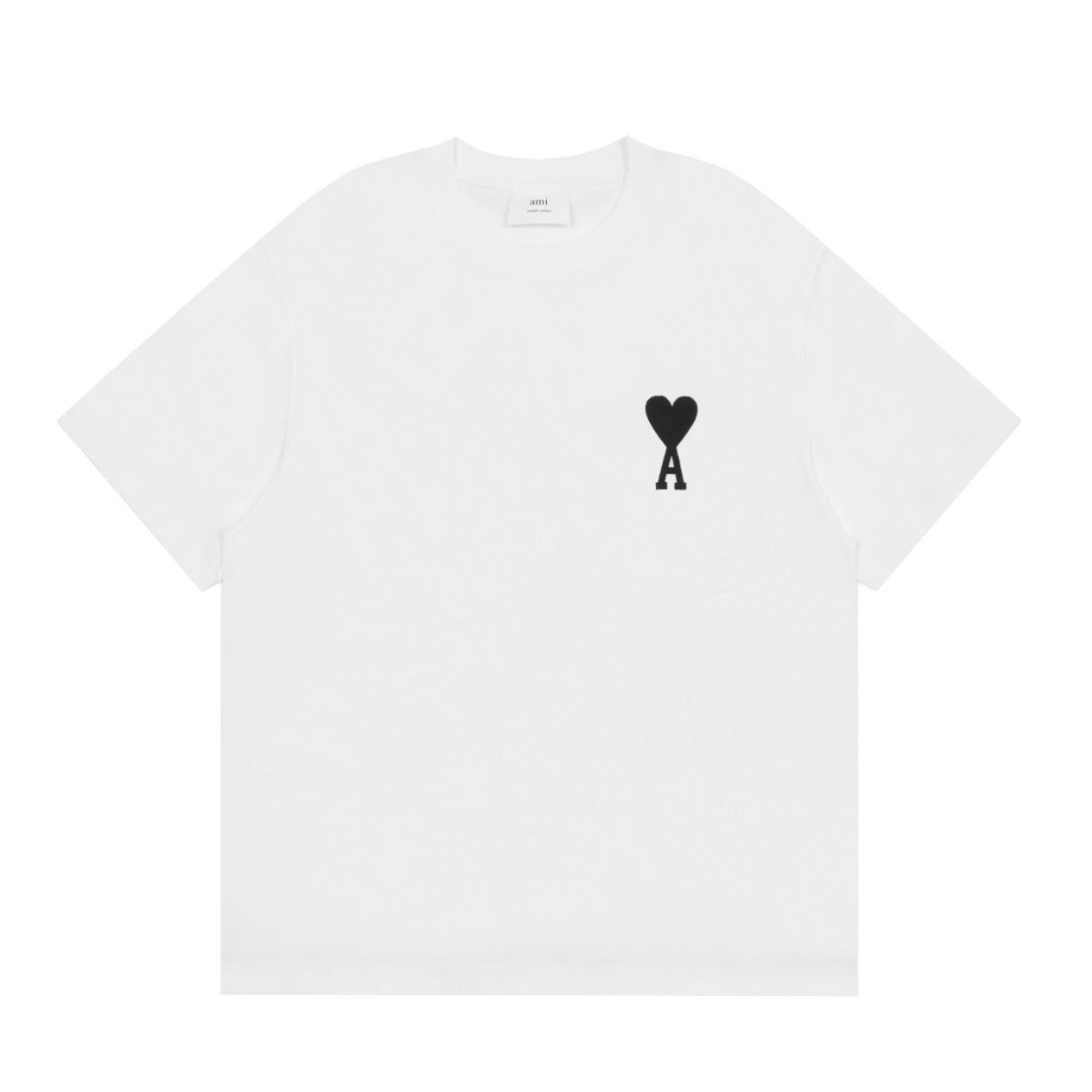 Ami Paris Classic Heart Embroidered T-Shirt – 2025SS