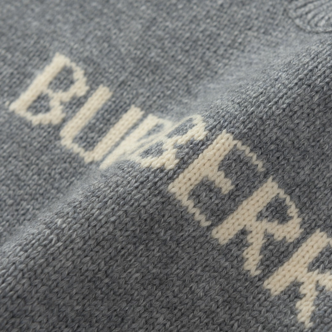 Burberry Equestrian Knight Logo Cashmere Blend Knit Sweater – 25SS