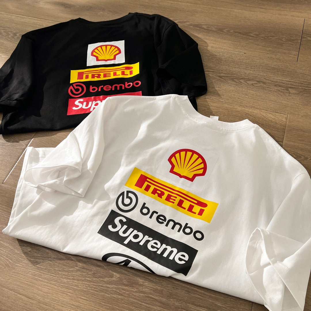 Supreme x DUCATI Logo Print Heavyweight T-Shirt