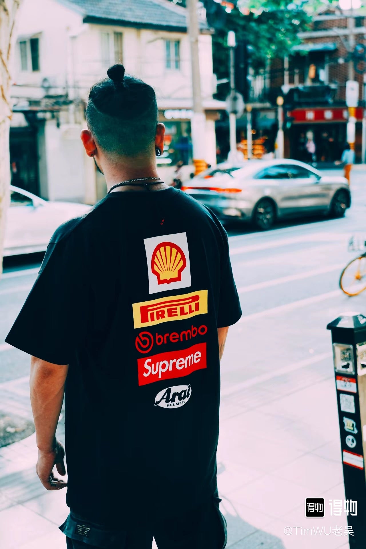 Supreme x DUCATI Logo Print Heavyweight T-Shirt
