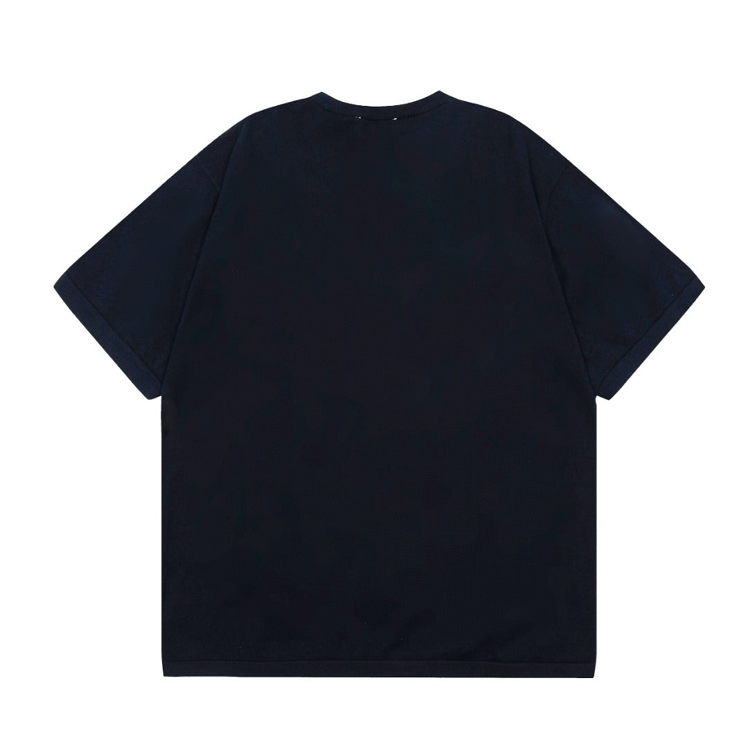 AMI Paris Classic Heart Embroidered Knit Short Sleeve – 2025SS