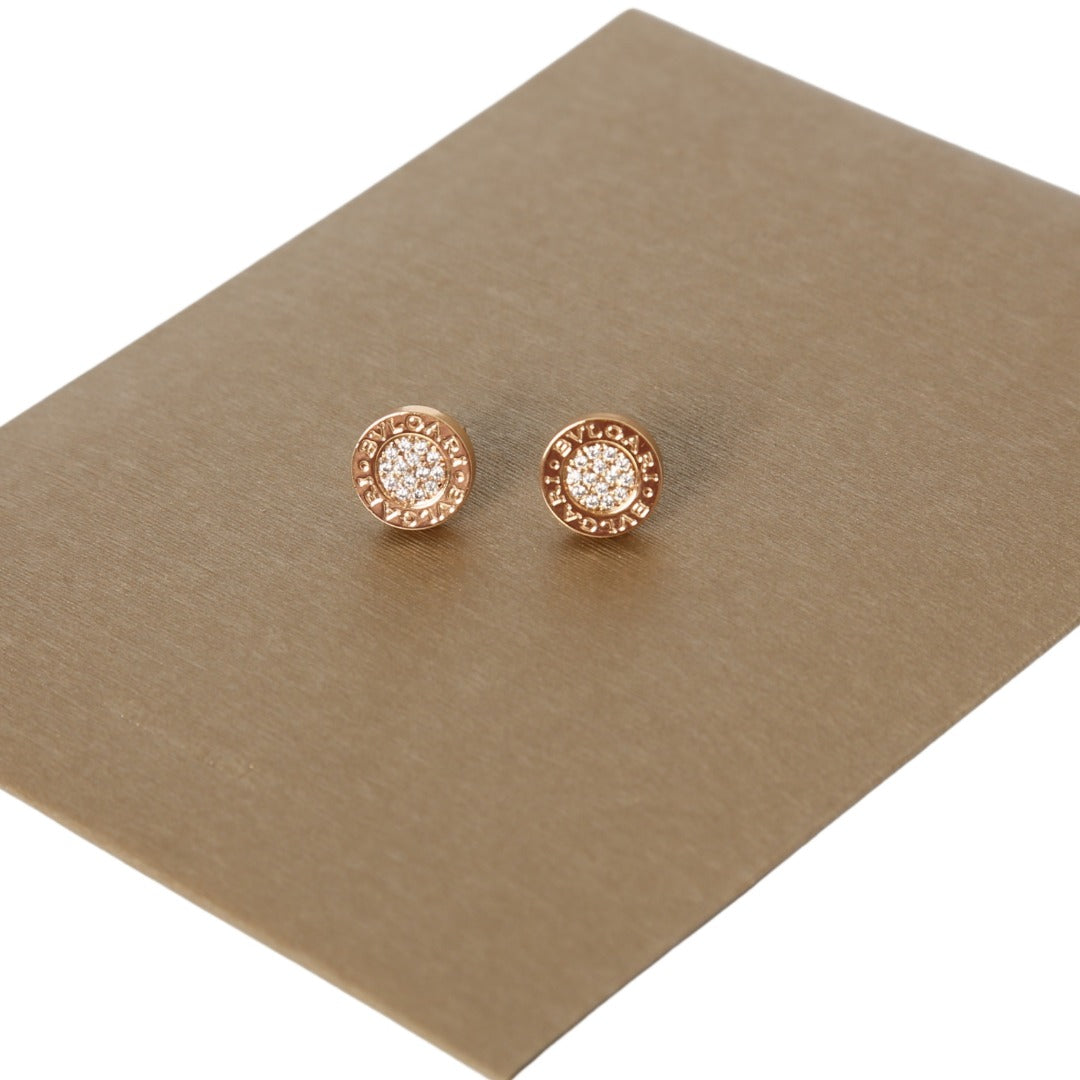 Bulgari Classic Round Stud Earrings