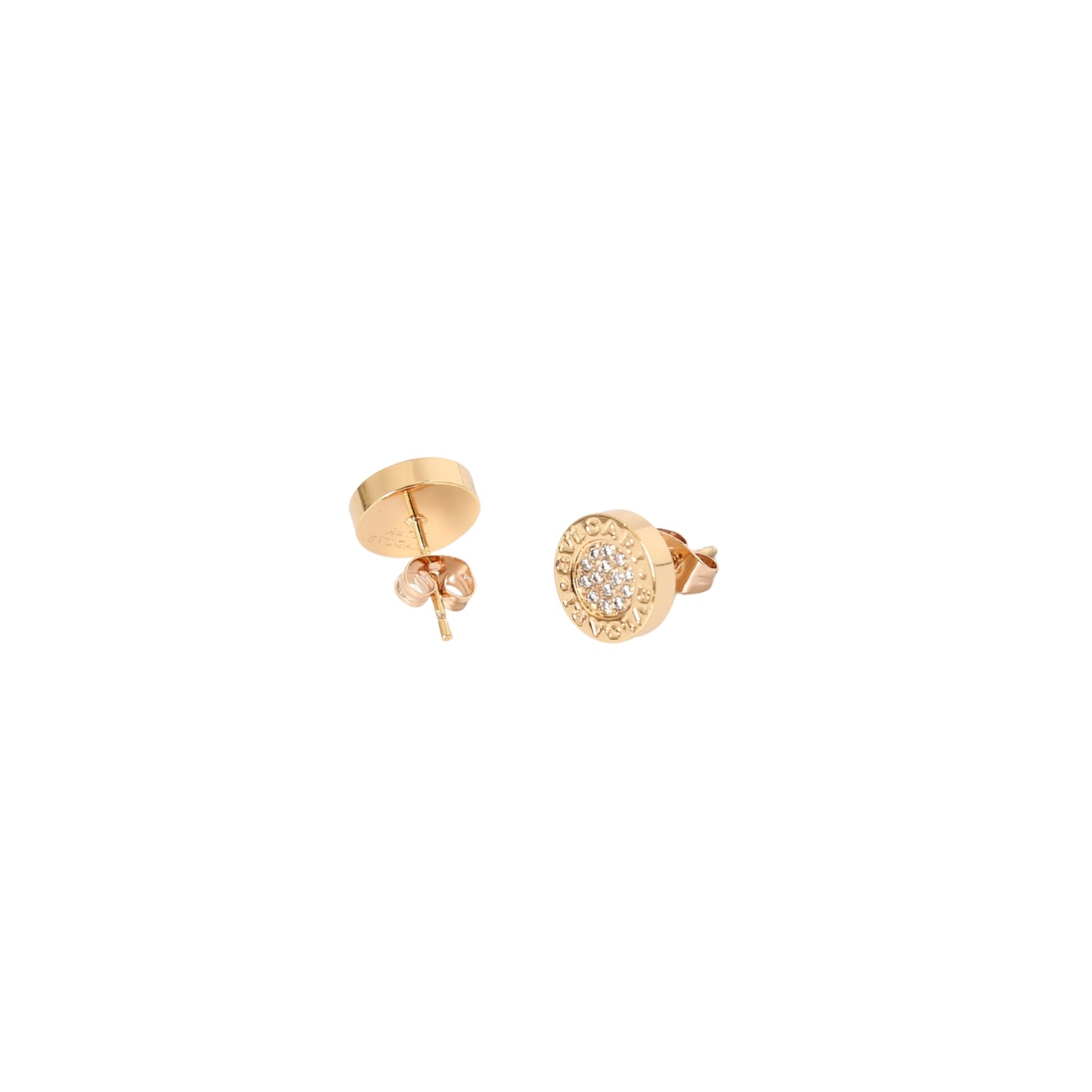 Bulgari Classic Round Stud Earrings