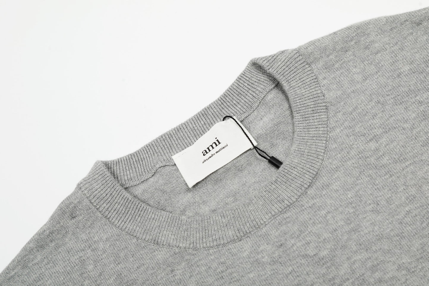 Ami Paris Classic Heart Embroidered Knit T-Shirt – 2025SS