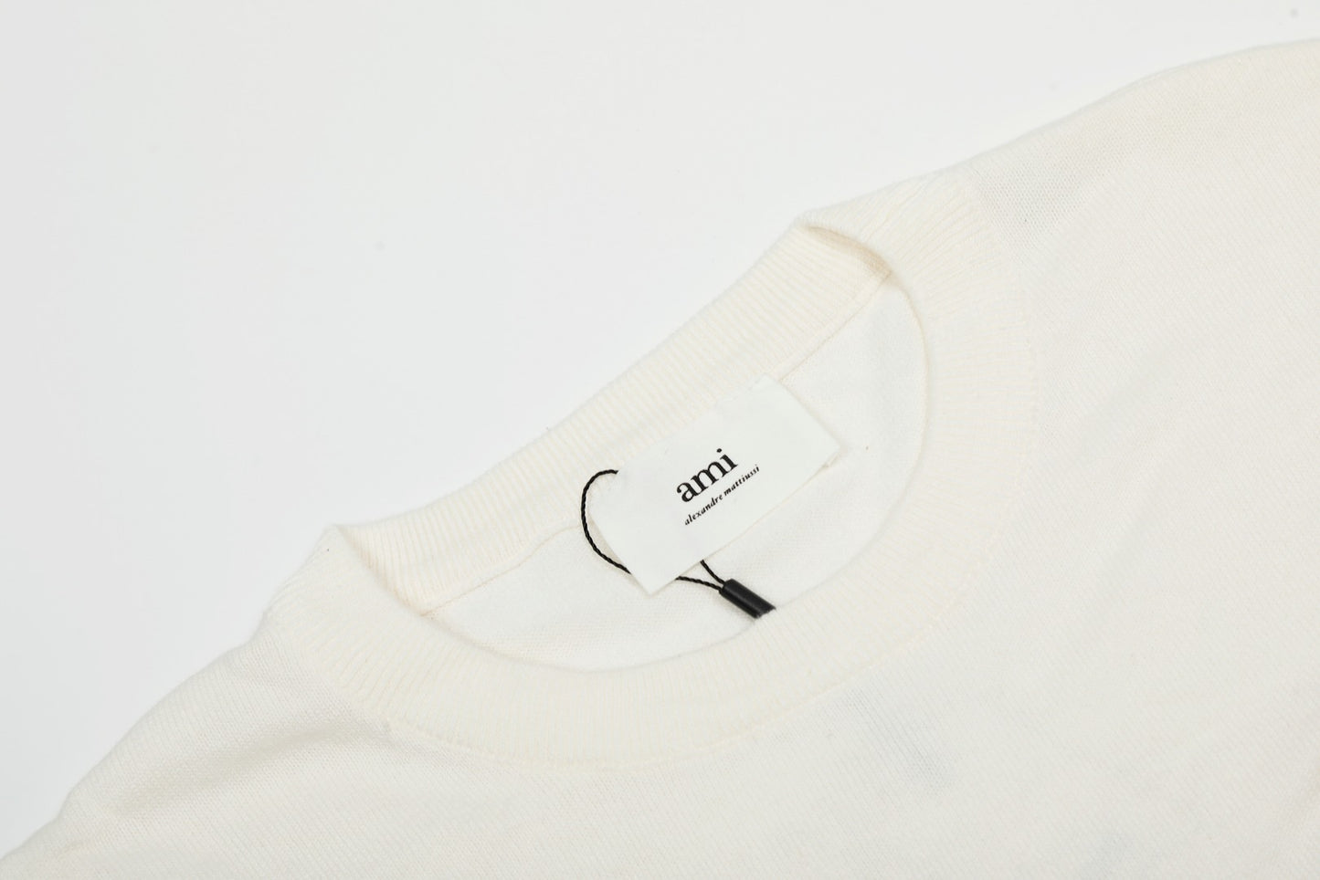 Ami Paris Classic Heart Embroidered Knit T-Shirt – 2025SS