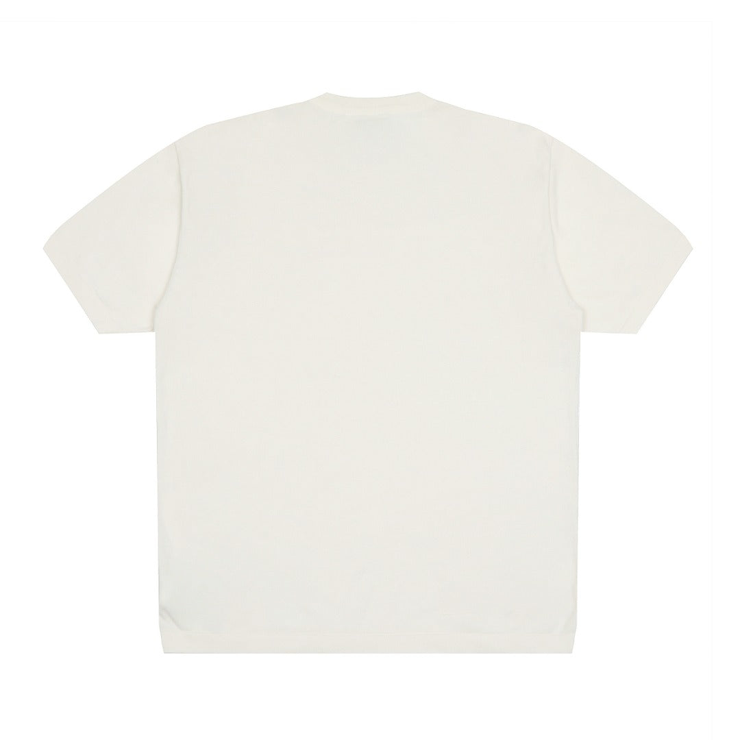 Ami Paris Classic Heart Embroidered Knit T-Shirt – 2025SS