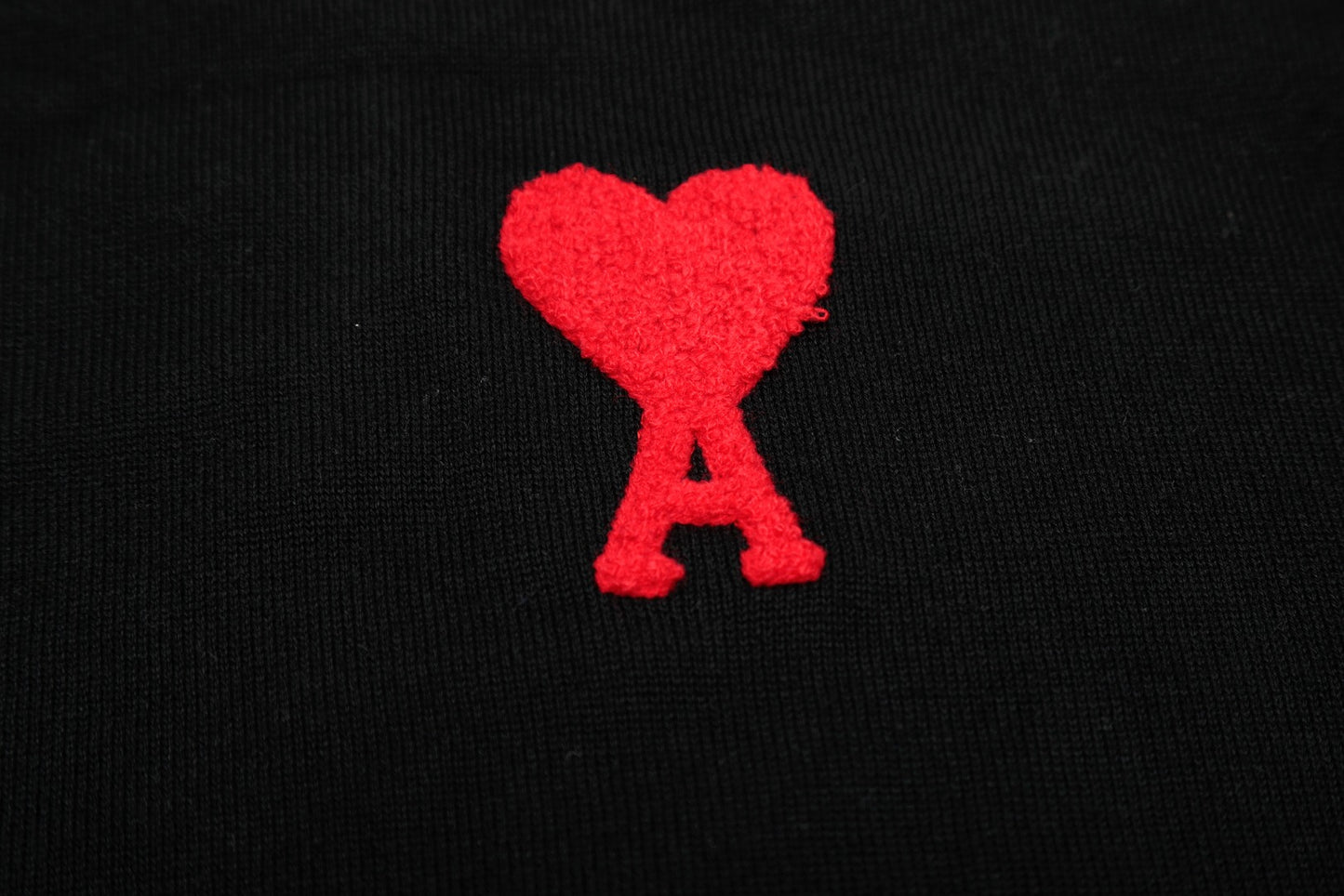 Ami Paris Classic Heart Embroidered Knit T-Shirt – 2025SS
