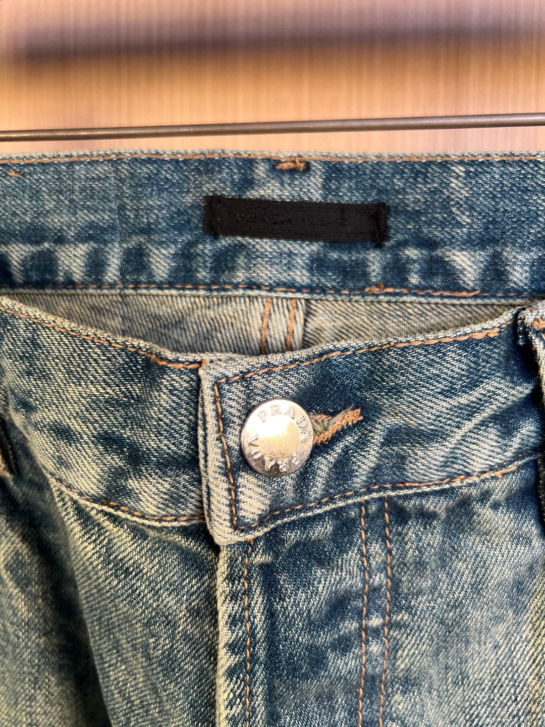 Prada Washed Distressed Vintage Jeans – 25FW