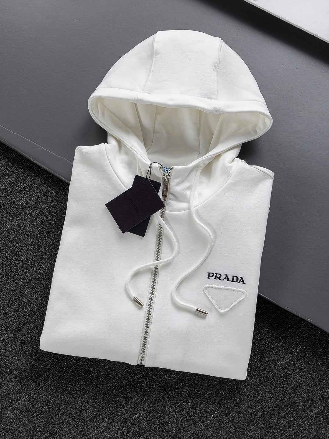 Prada Triangle Logo Minimalist Sweatshirt – 25SS