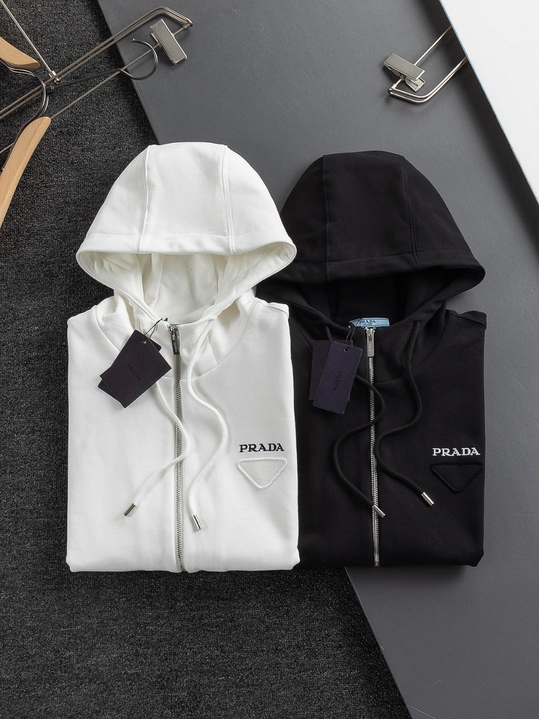 Prada Triangle Logo Minimalist Sweatshirt – 25SS