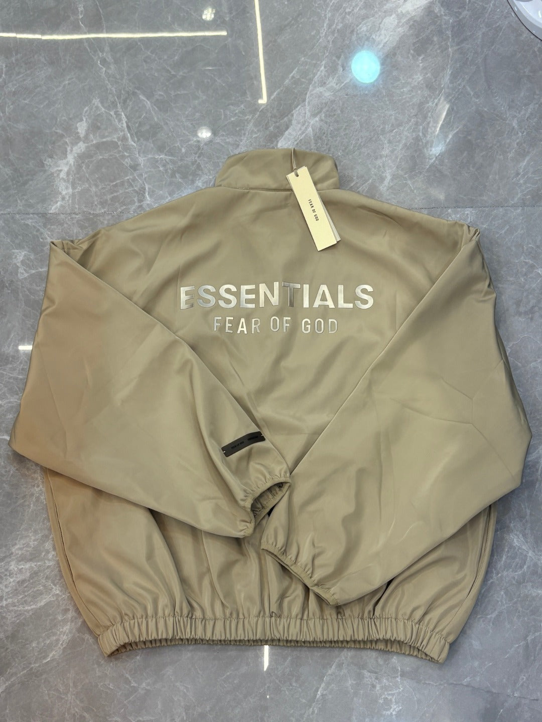 Fear of God ESSENTIALS Logo Half-Zip Windbreaker