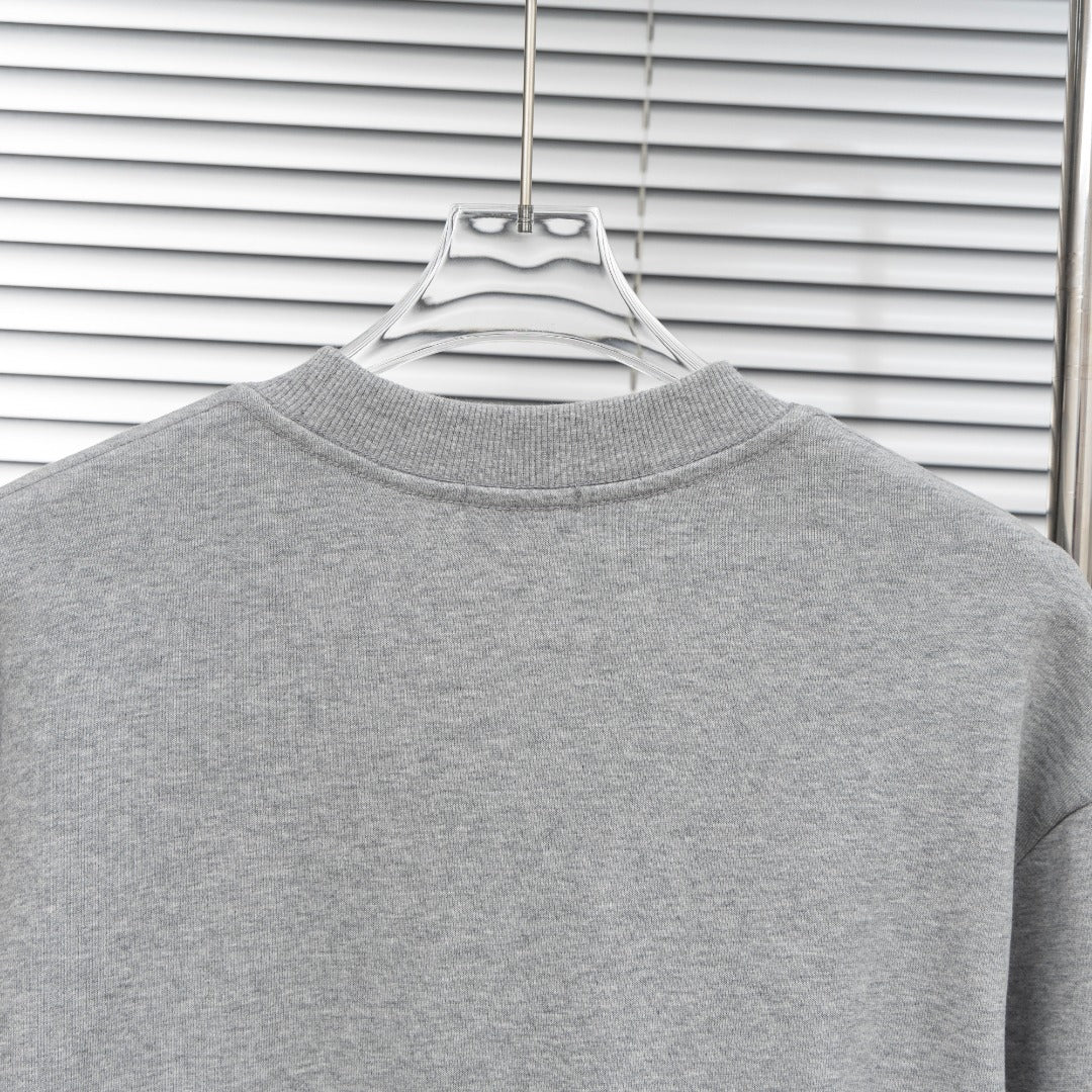 Dior Embroidered Script Logo Crewneck Sweatshirt