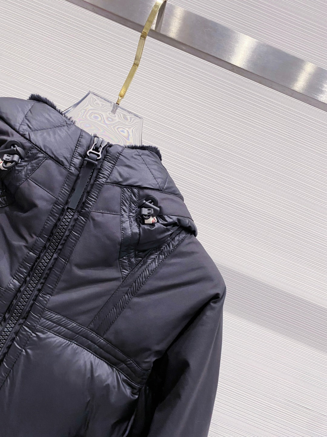 Moncler Grenoble Morgins Shearling-Lined Down Jacket