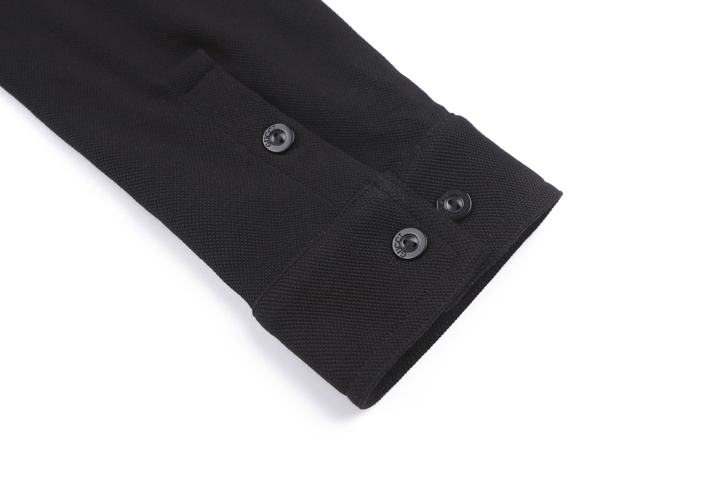 Gucci Logo Button Embroidered Piqué Cotton Shirt – 26SS