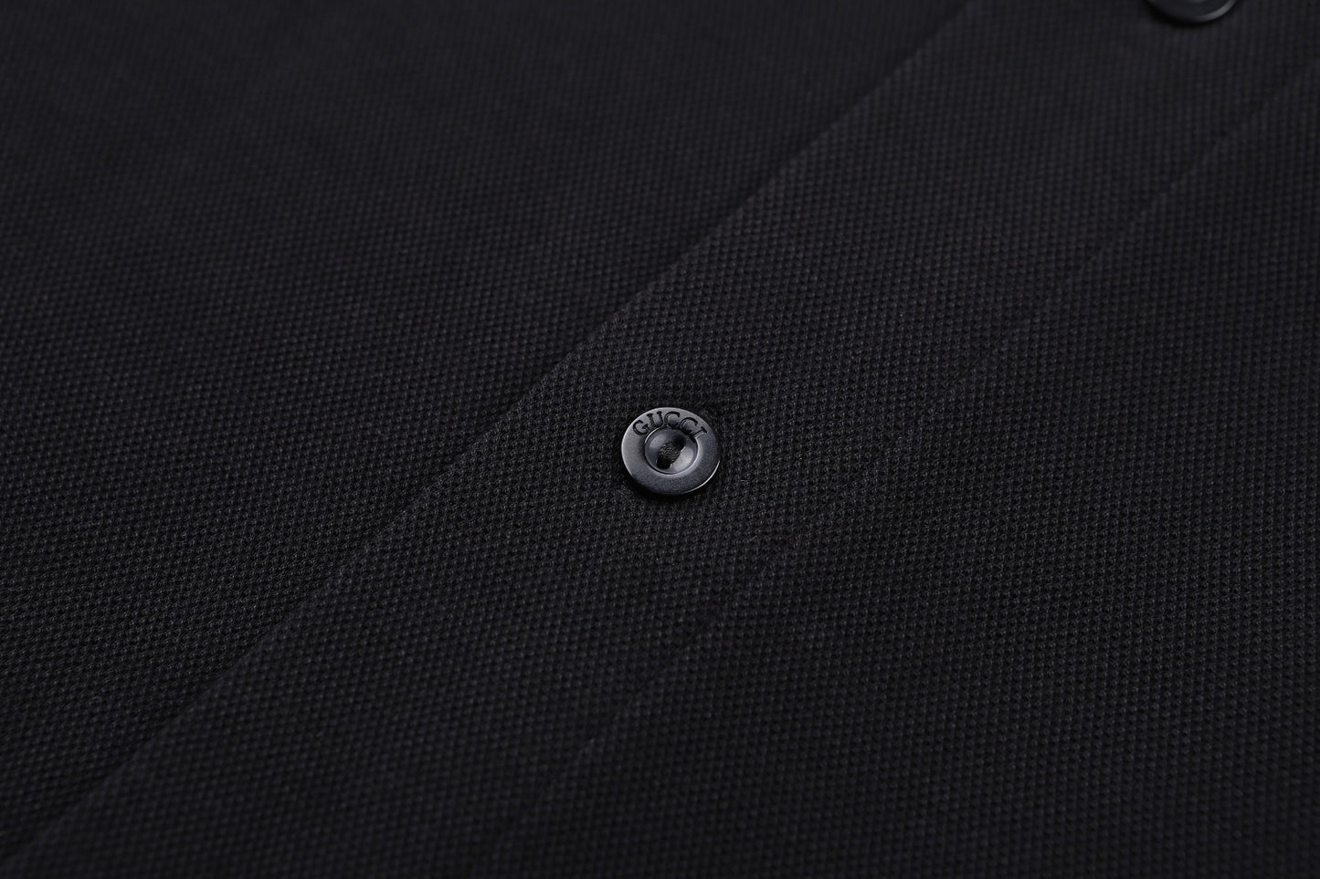 Gucci Logo Button Embroidered Piqué Cotton Shirt – 26SS