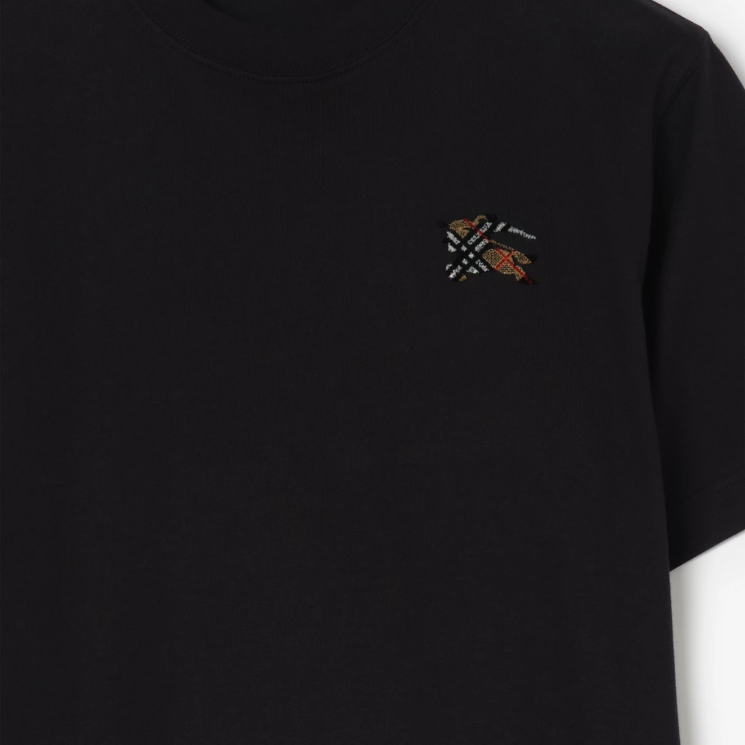 Burberry EKD Embroidered Cotton T-Shirt