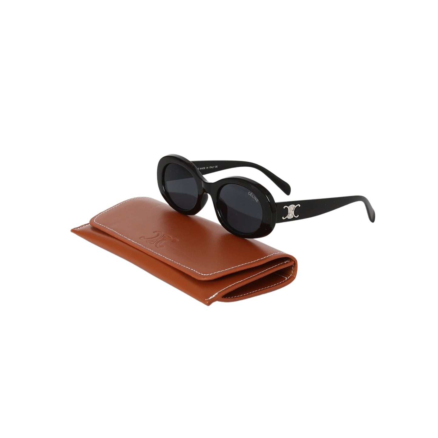 Celine Triomphe Oval Frame Sunglasses