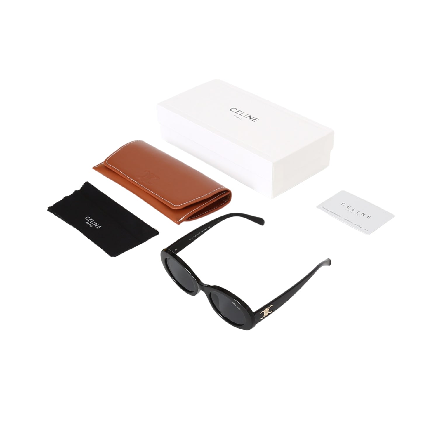 Celine Triomphe Oval Frame Sunglasses