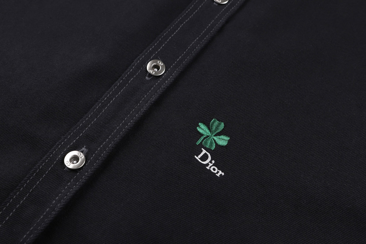 Dior Clover Embroidered Logo Shirt Jacket – 26SS