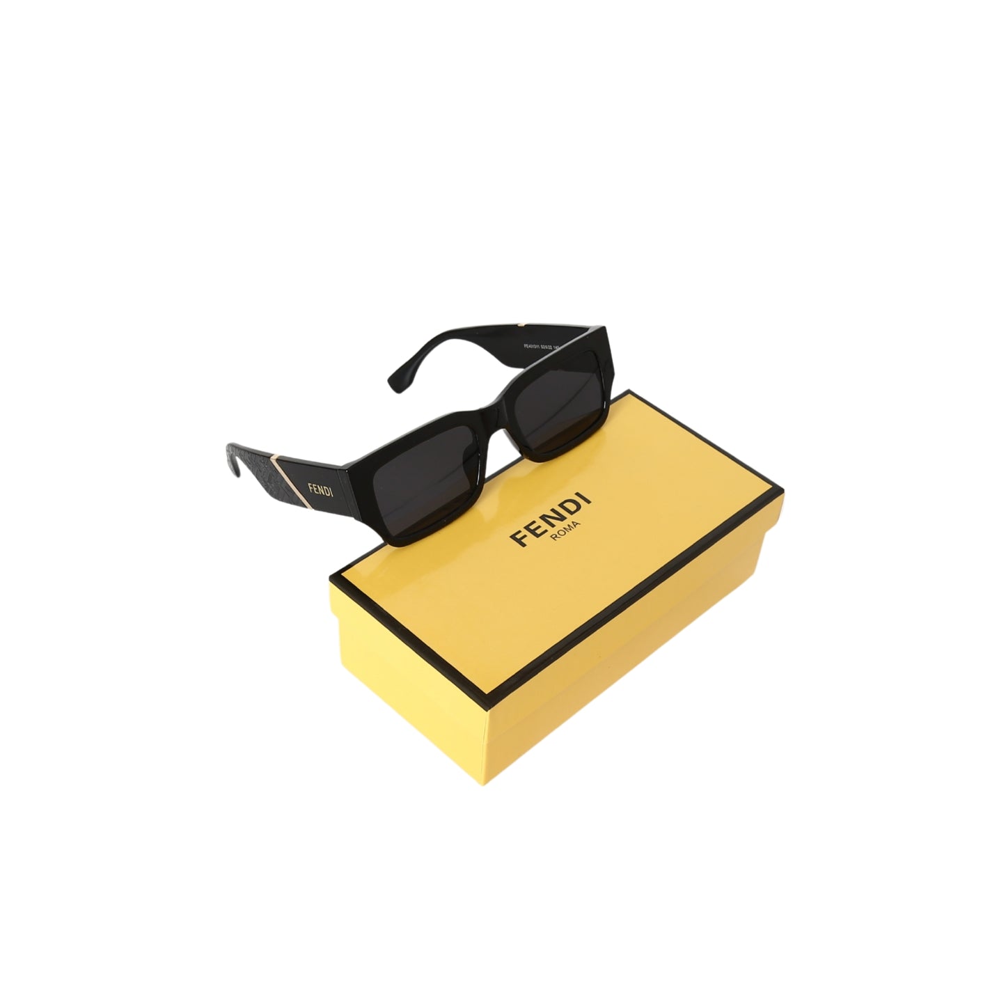 Fendi Geometric Square Frame Sunglasses