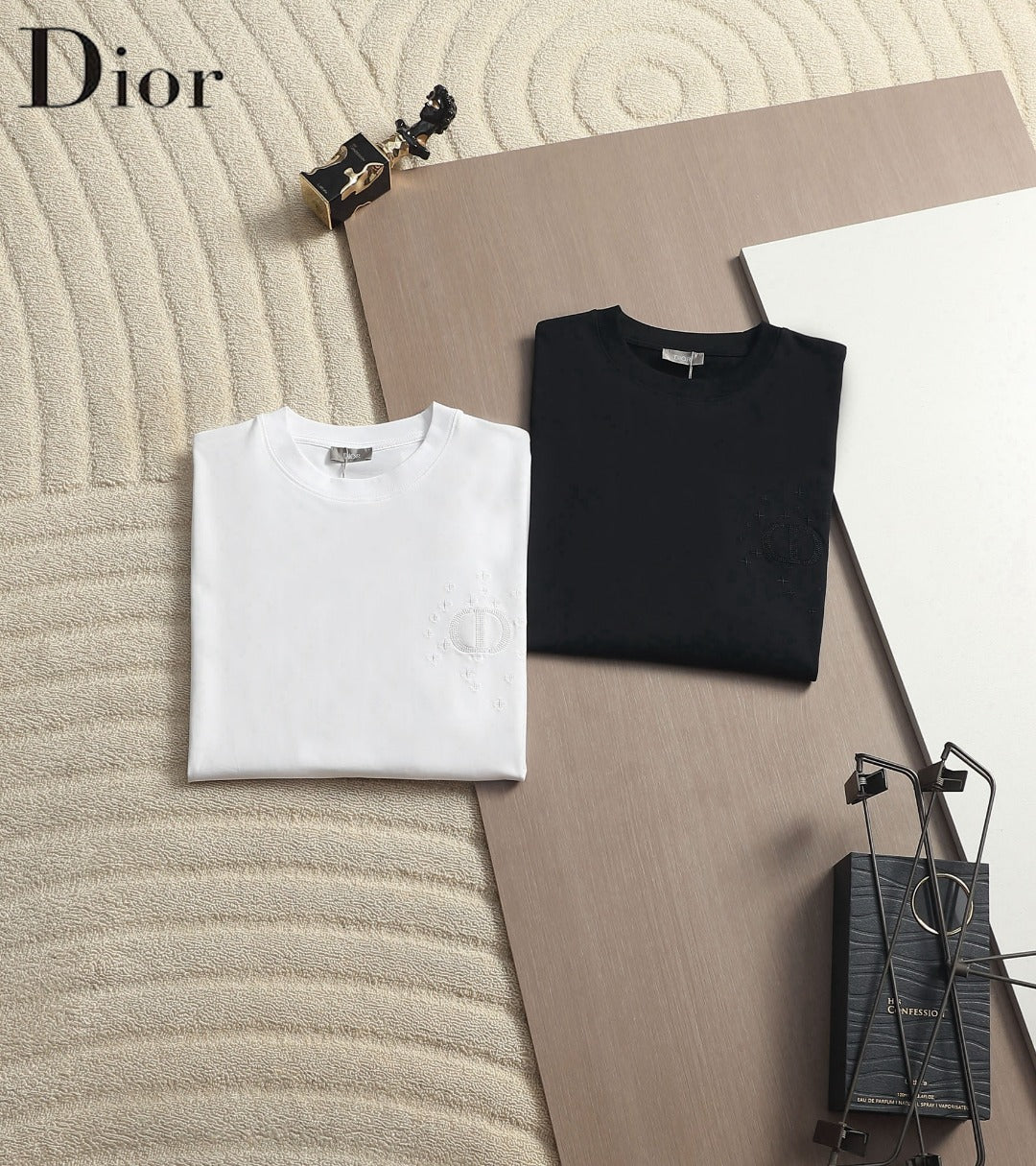 Dior Minimalist CD Embroidered Logo T-Shirt