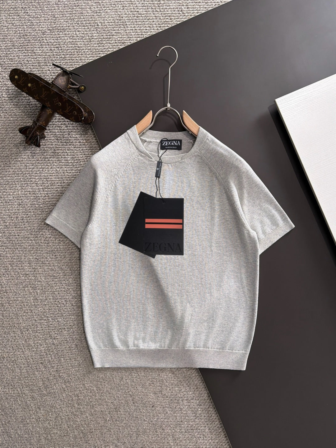 Zegna Embroidered Combed Cotton Short-Sleeve T-Shirt – Summer Collection – 2026