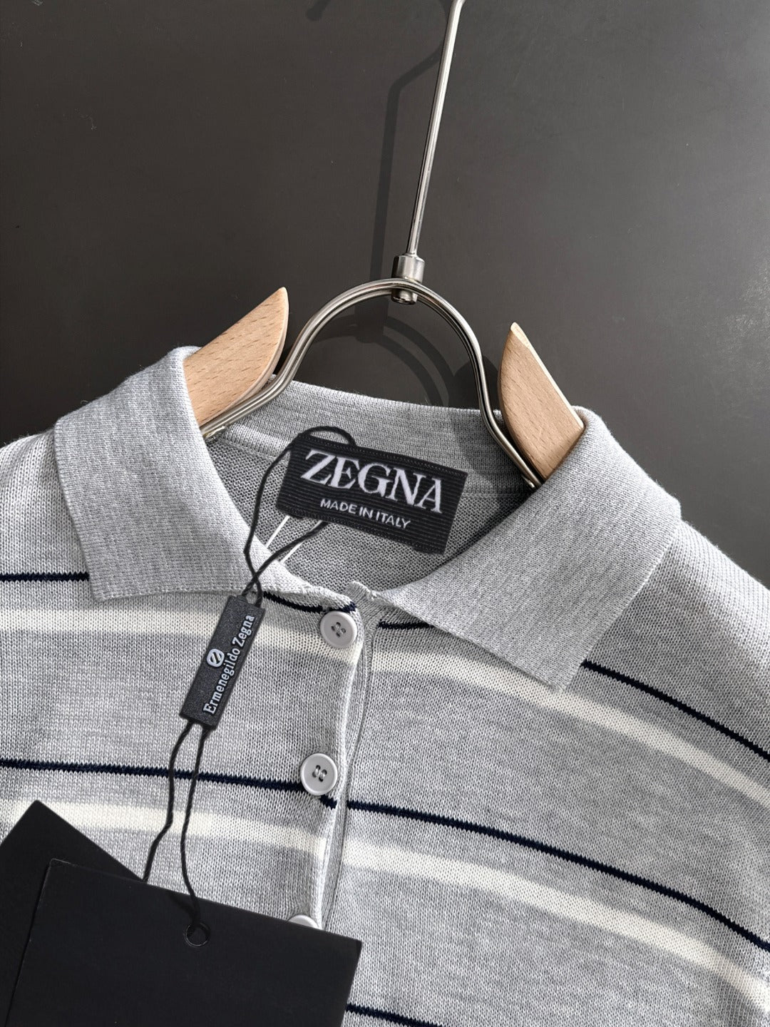 Zegna Embroidered Combed Cotton Short-Sleeve T-Shirt – Summer Collection – 2026