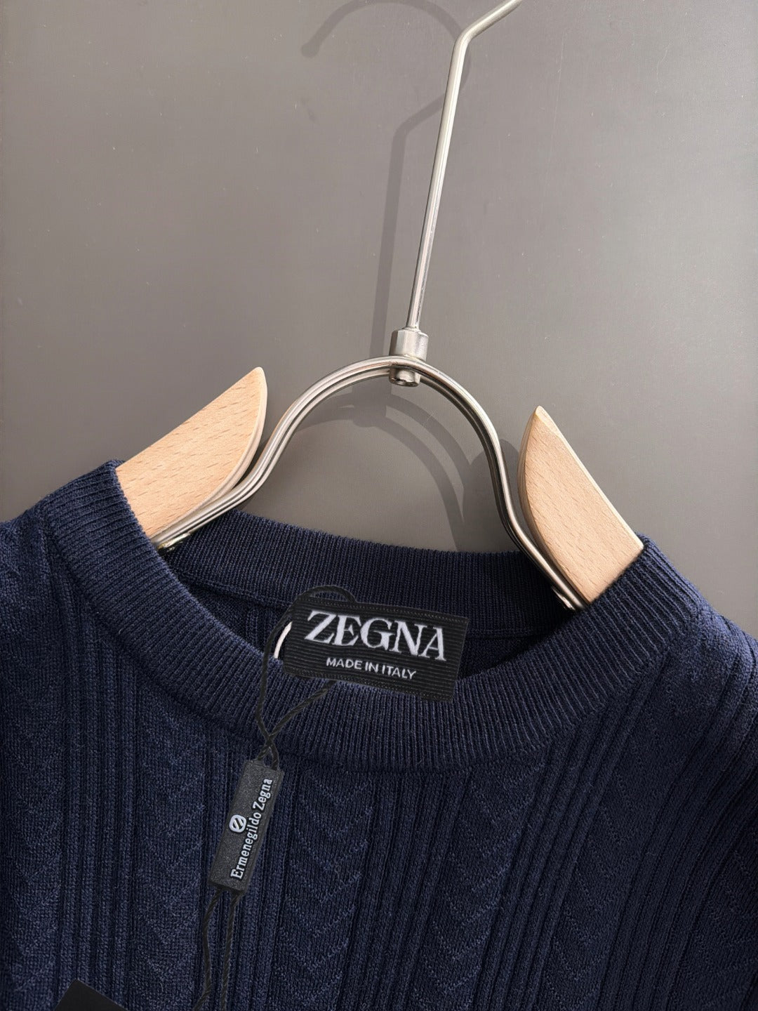Zegna Embroidered Combed Cotton Short-Sleeve T-Shirt – Summer Collection – 2026