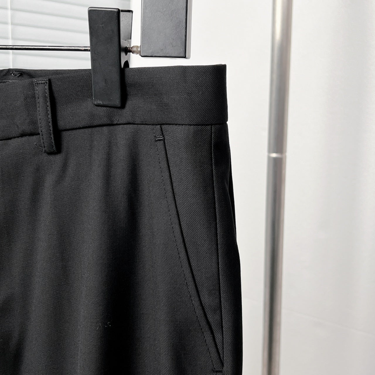 Dior Black Corduroy Peak Lapel Trousers