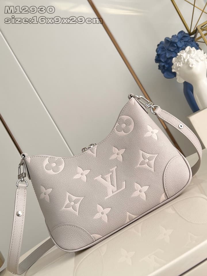 Louis Vuitton Boulogne Monogram Embossed Bag in Beige