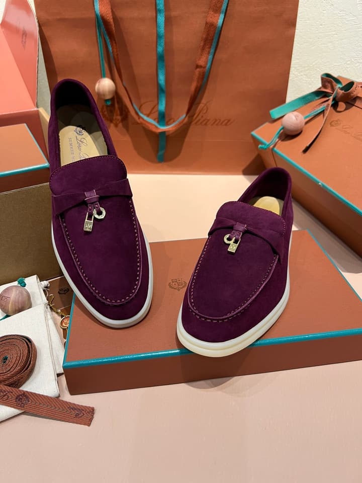 Loro Piana My Charms Suede Mules