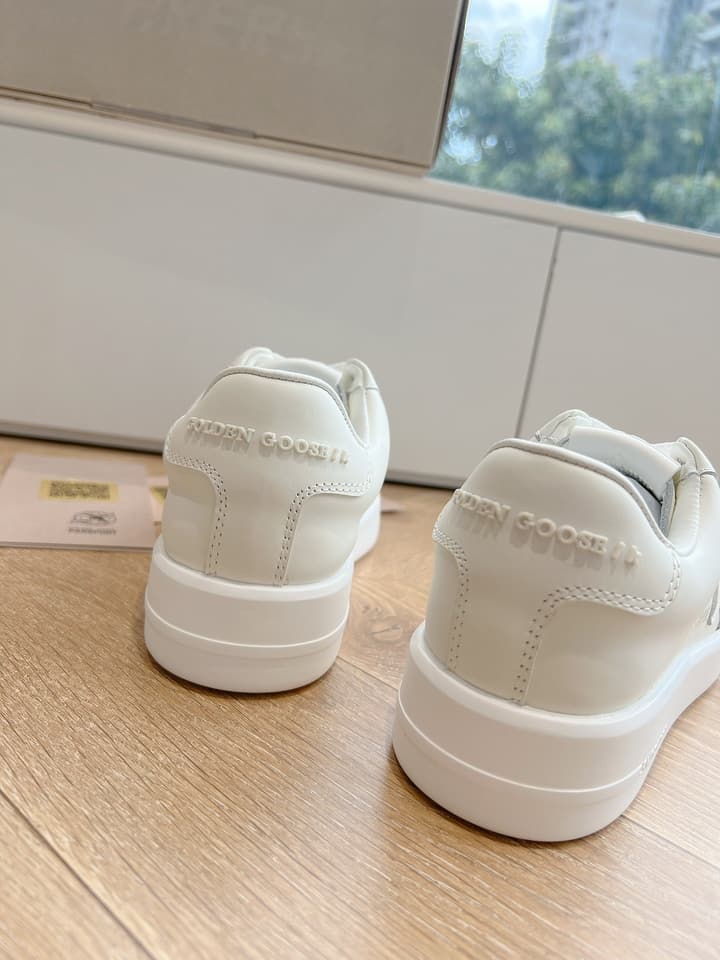 Golden Goose Space Distressed Sneakers – 2024 Collection in White 1